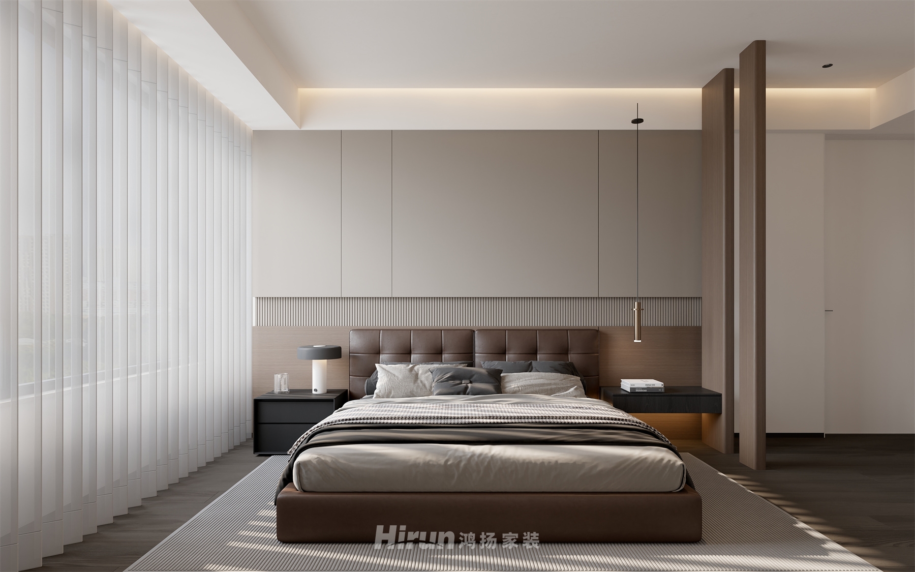 金茂云府176㎡雅致現代四居室 裝修案例效果圖-4