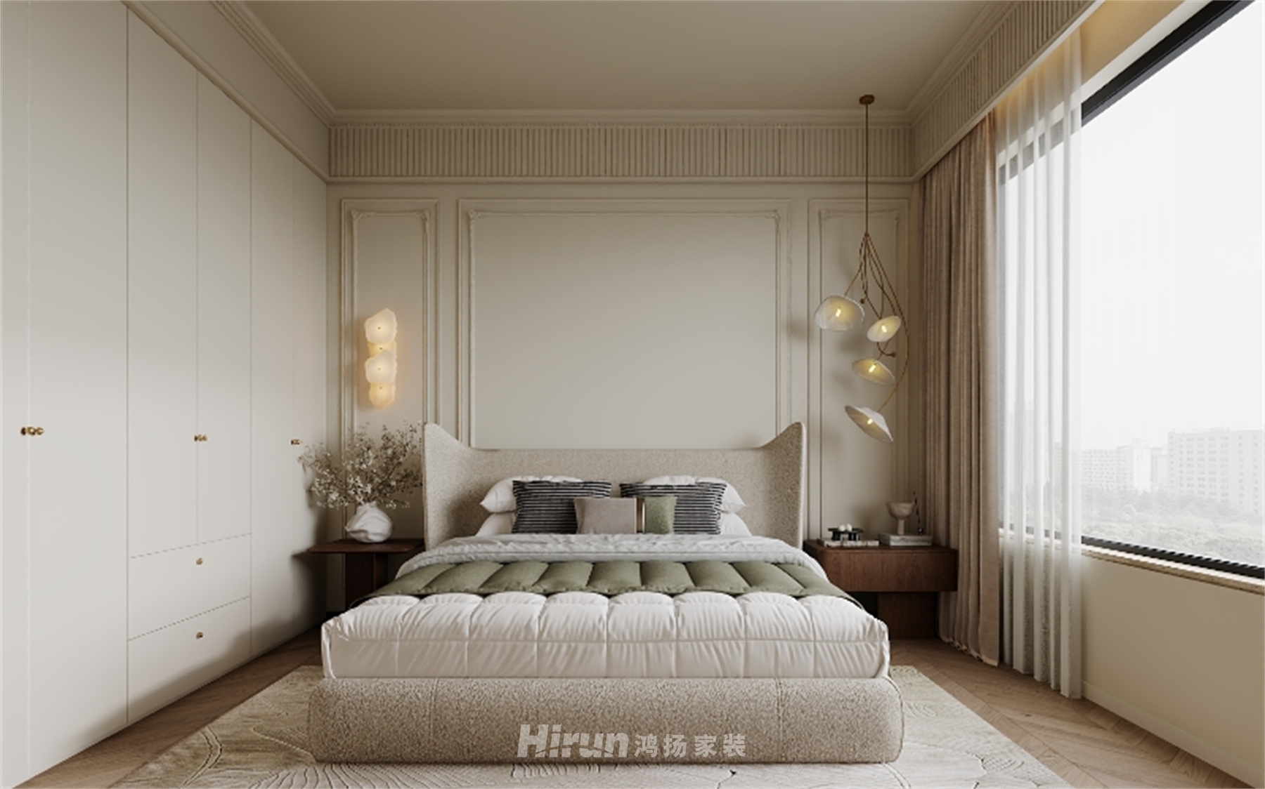 金茂悅湖157㎡北歐之光四居室 裝修案例效果圖-5