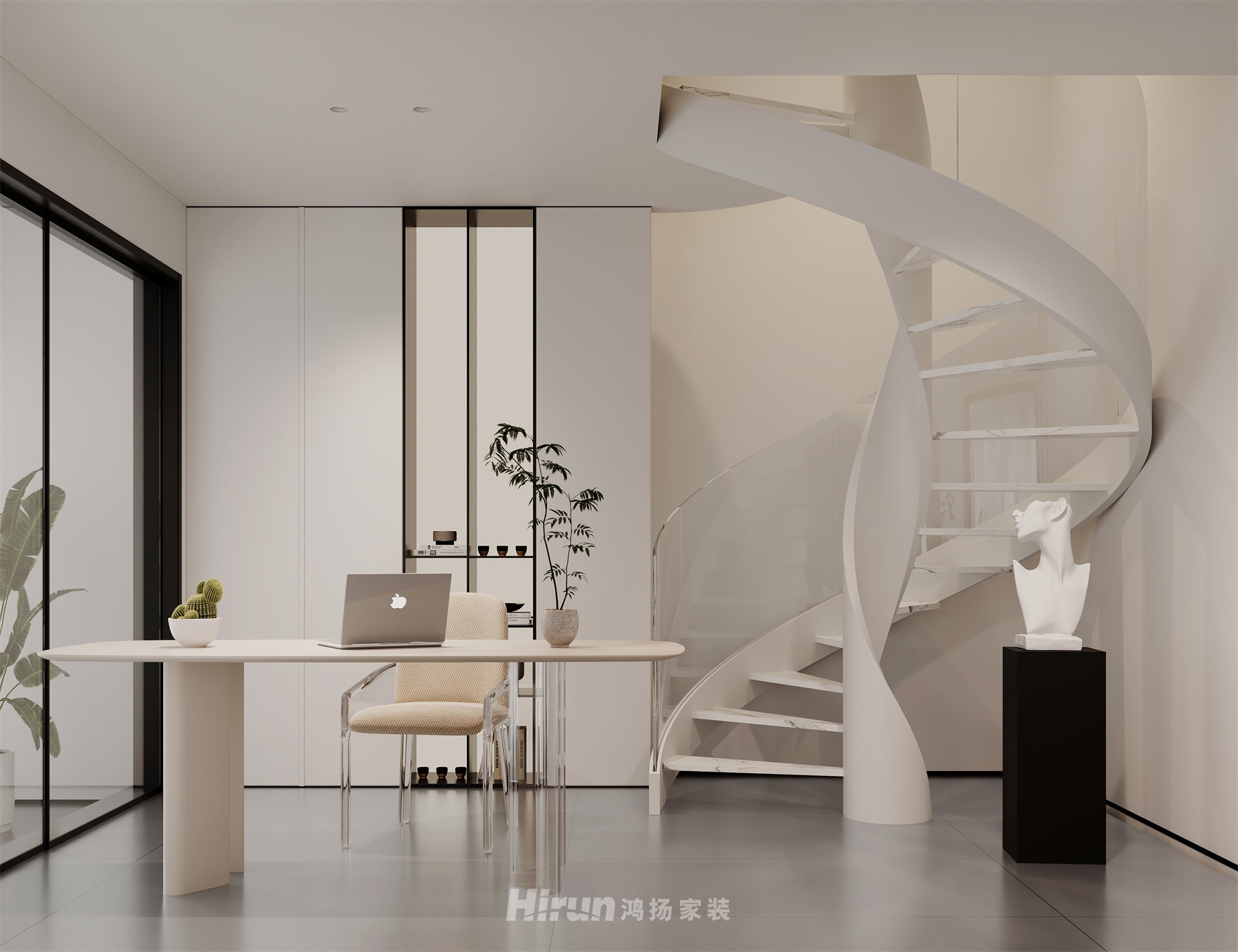 南湖天著140㎡雅致現(xiàn)代四居室 裝修案例效果圖-4