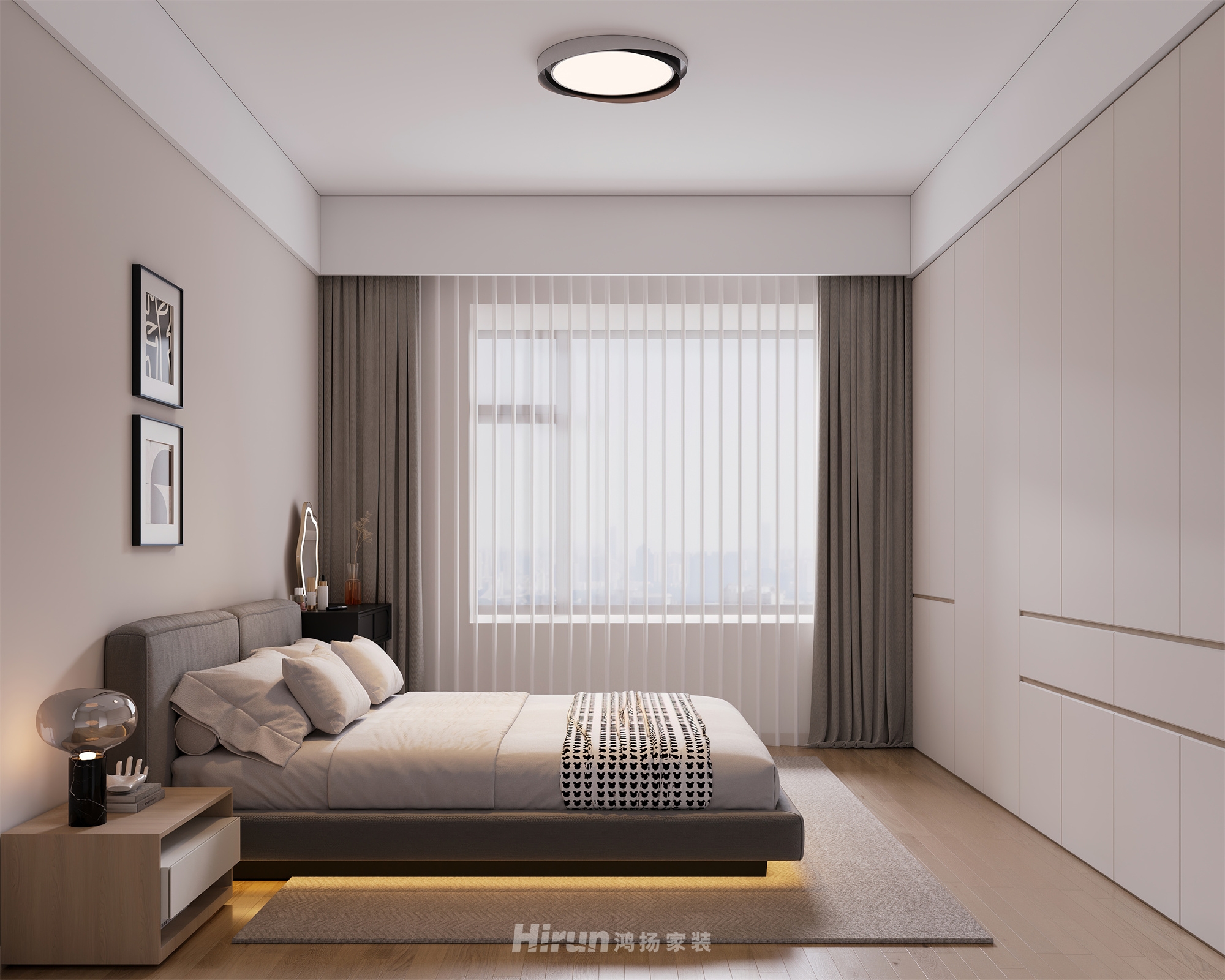 濟世華府153㎡北歐之光四居室 裝修案例效果圖-4