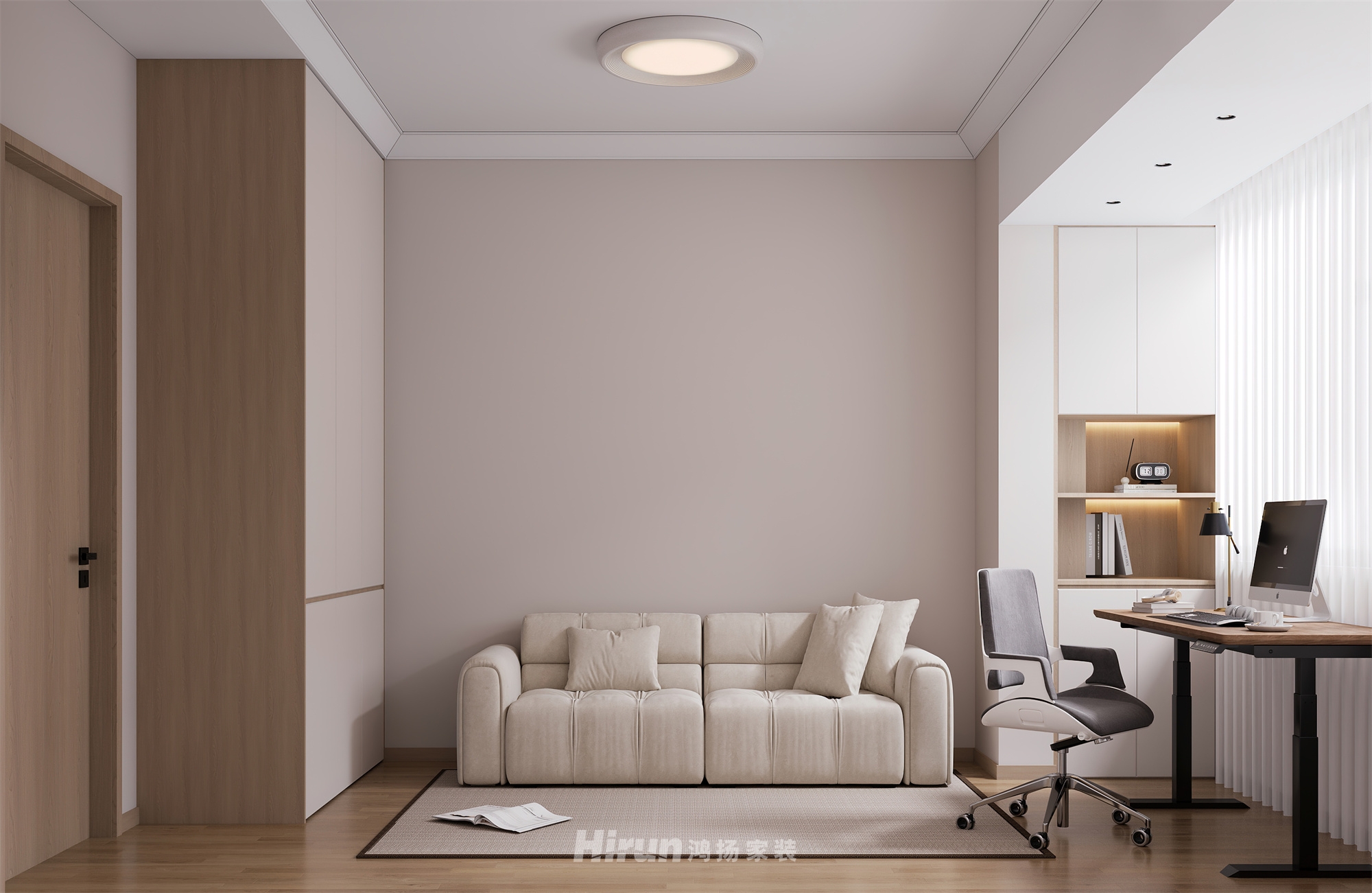 濟世華府153㎡北歐之光四居室 裝修案例效果圖-3