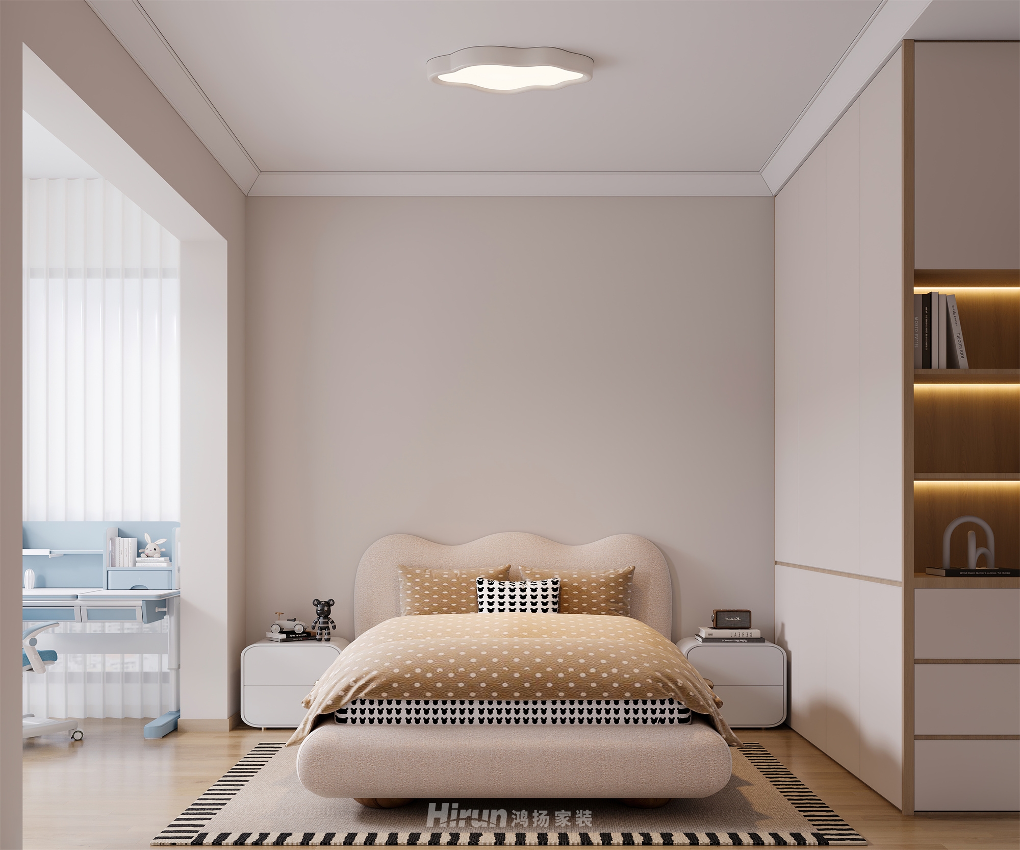 濟世華府153㎡北歐之光四居室 裝修案例效果圖-7