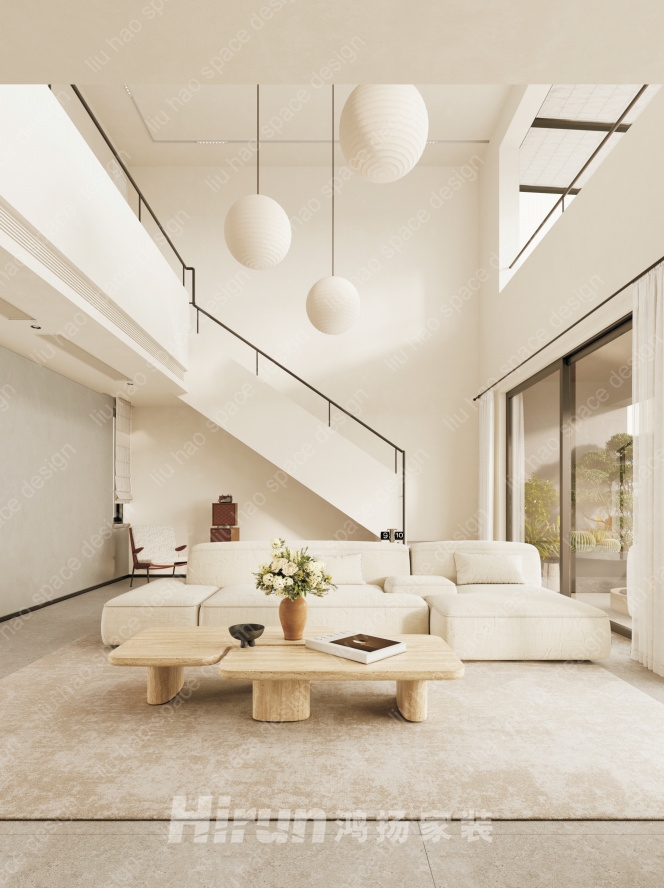 瀧悅長安180㎡北歐之光復式 裝修案例效果圖-5