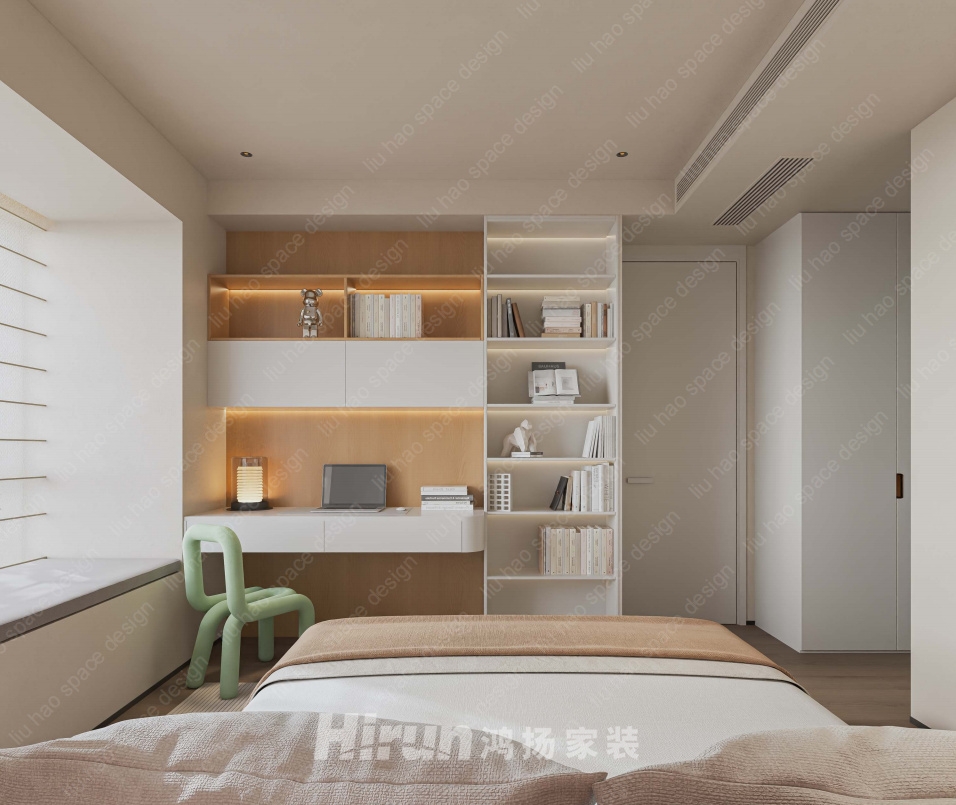 長沙悅府170㎡北歐之光四居室 裝修案例效果圖-6