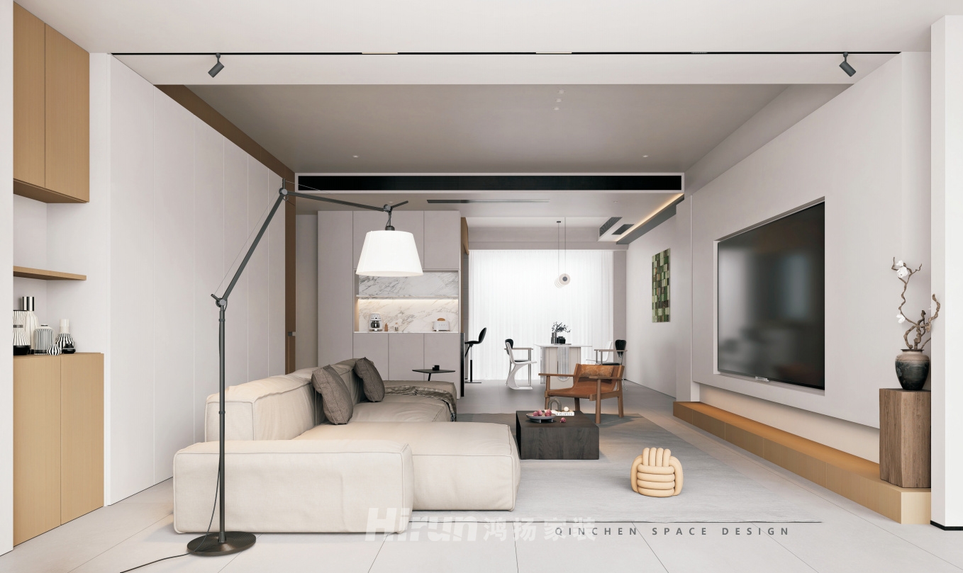 湘江天地160㎡北歐之光四居室 裝修案例效果圖-5