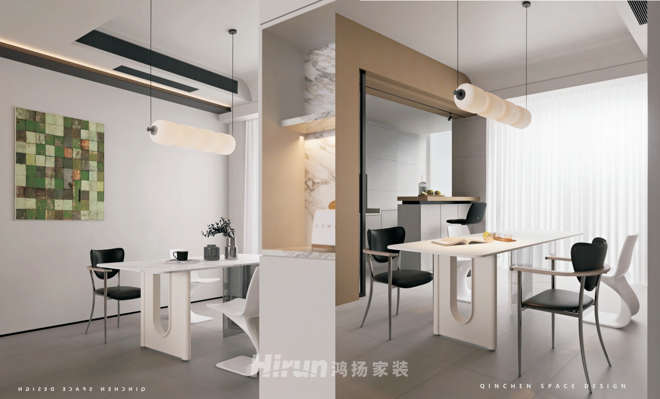 湘江天地160㎡北歐之光四居室 裝修案例效果圖-8