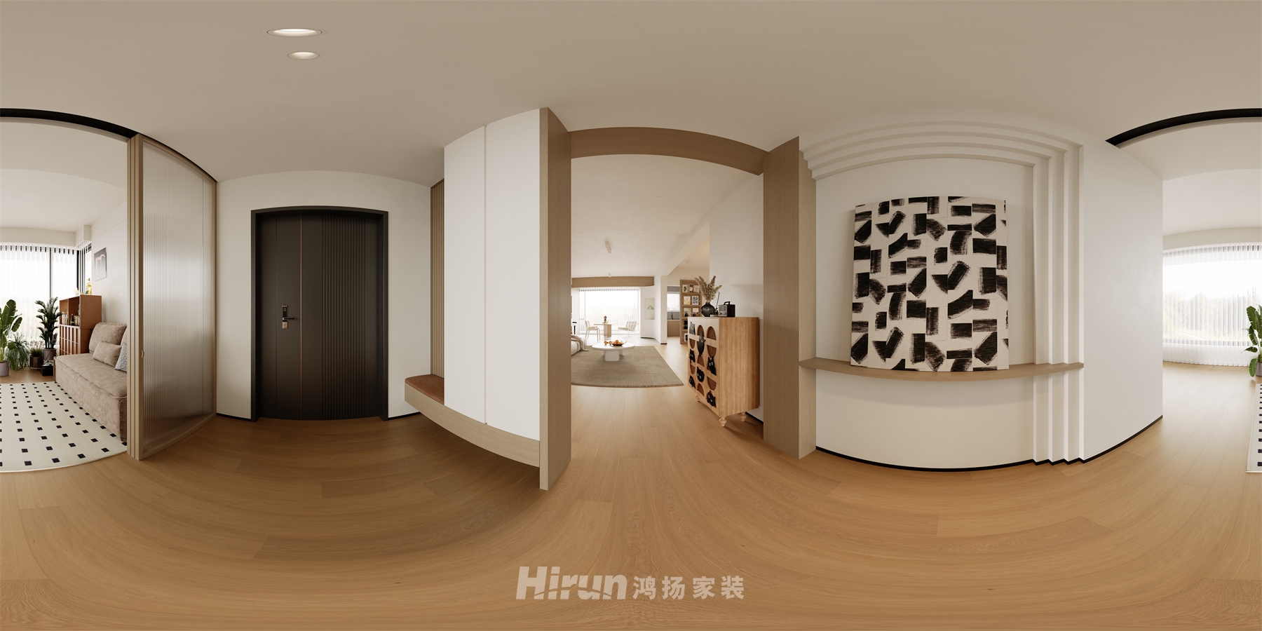 科大佳園136㎡北歐之光四居室 裝修案例效果圖-1