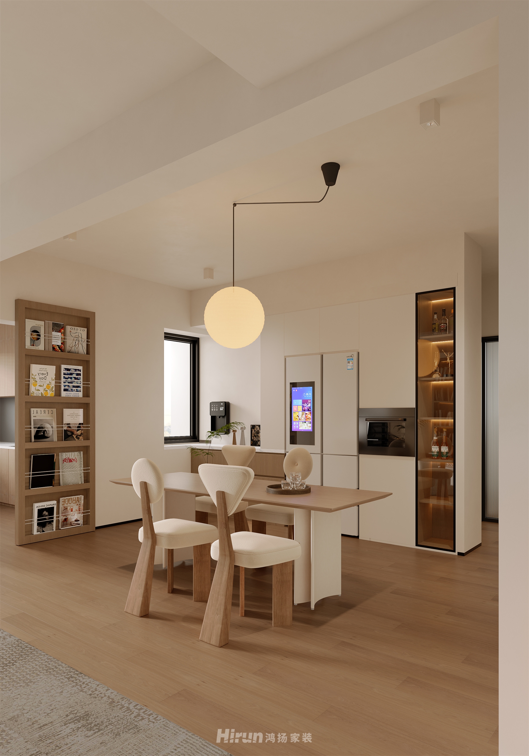 科大佳園136㎡北歐之光四居室 裝修案例效果圖-9