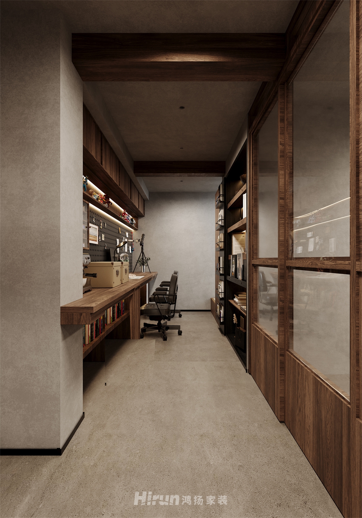 保利·香檳國際180㎡復古風潮大平層 裝修案例效果圖-4