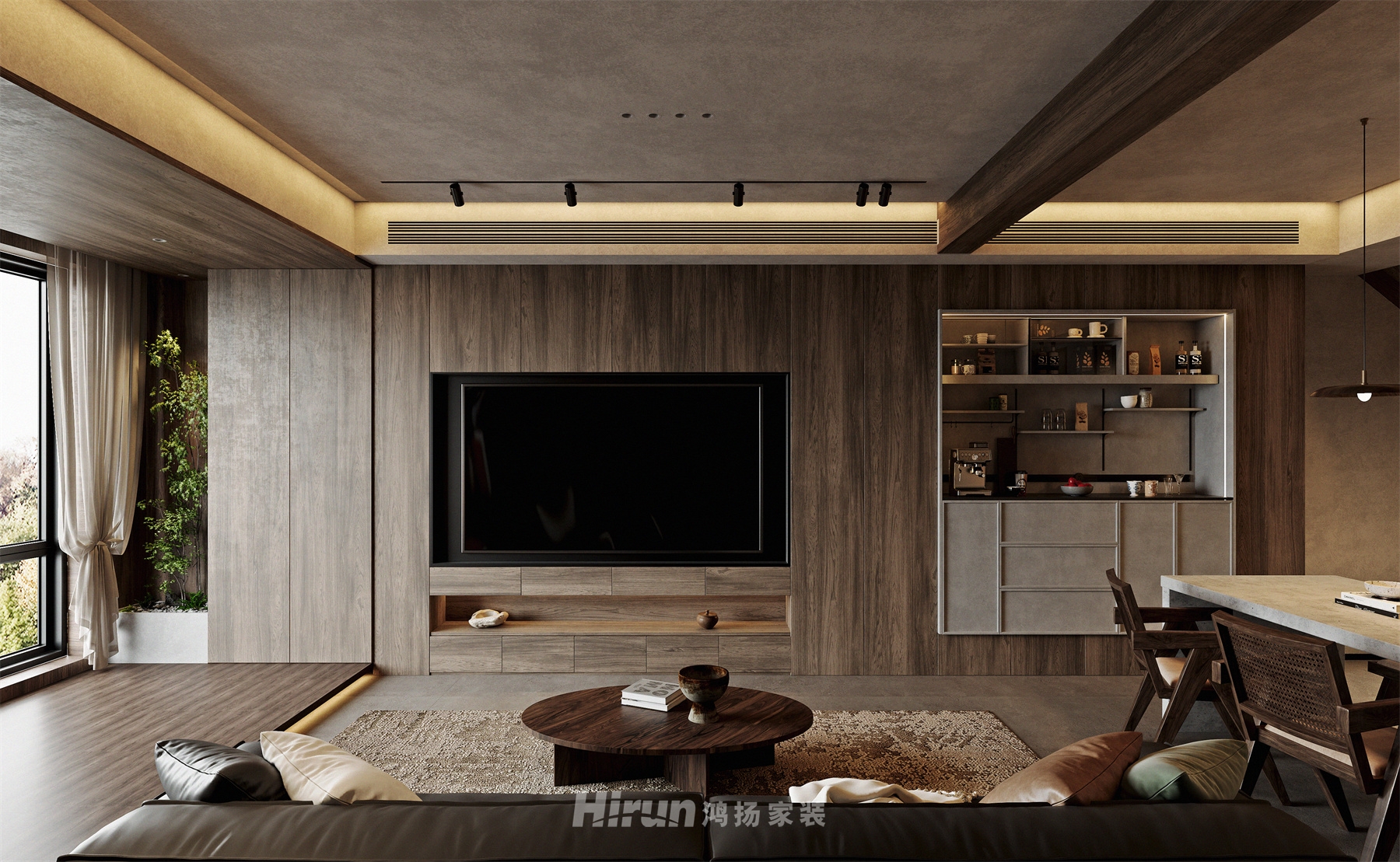 保利·香檳國際180㎡復古風潮大平層 裝修案例效果圖-9