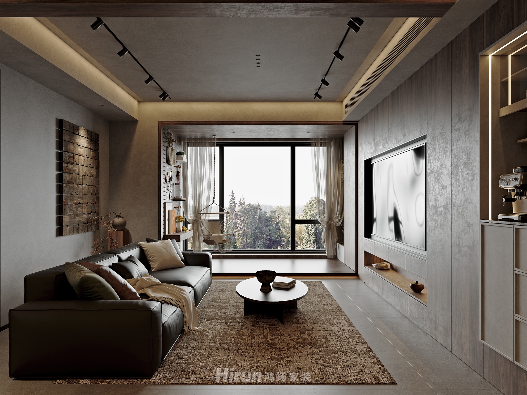 保利·香檳國際180㎡復古風潮大平層 裝修案例效果圖-5