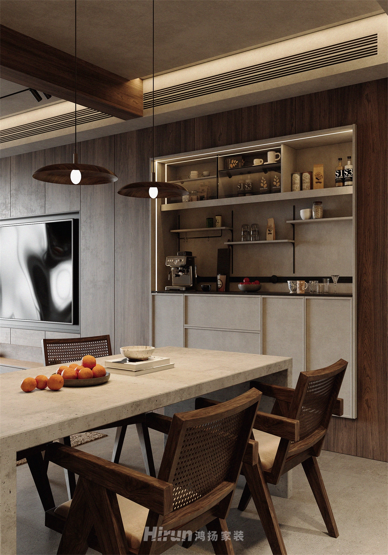 保利·香檳國際180㎡復古風潮大平層 裝修案例效果圖-10