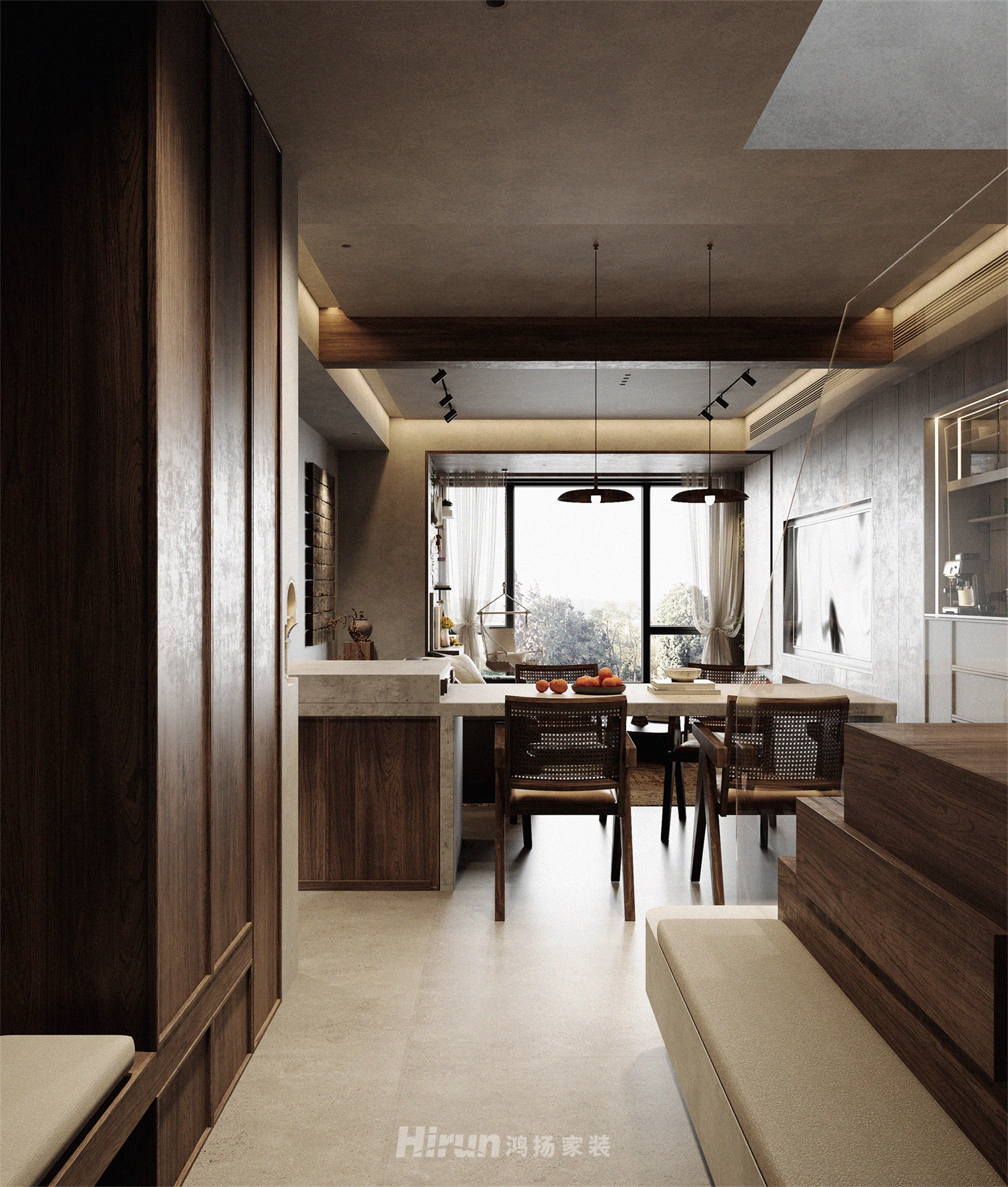 保利·香檳國際180㎡復古風潮大平層 裝修案例效果圖-11