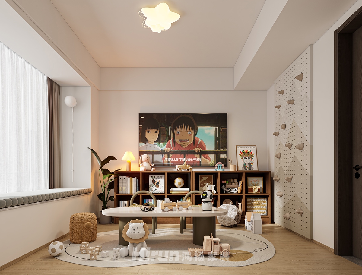 建發(fā)和著210㎡新裝飾主義四居室 裝修案例效果圖-4