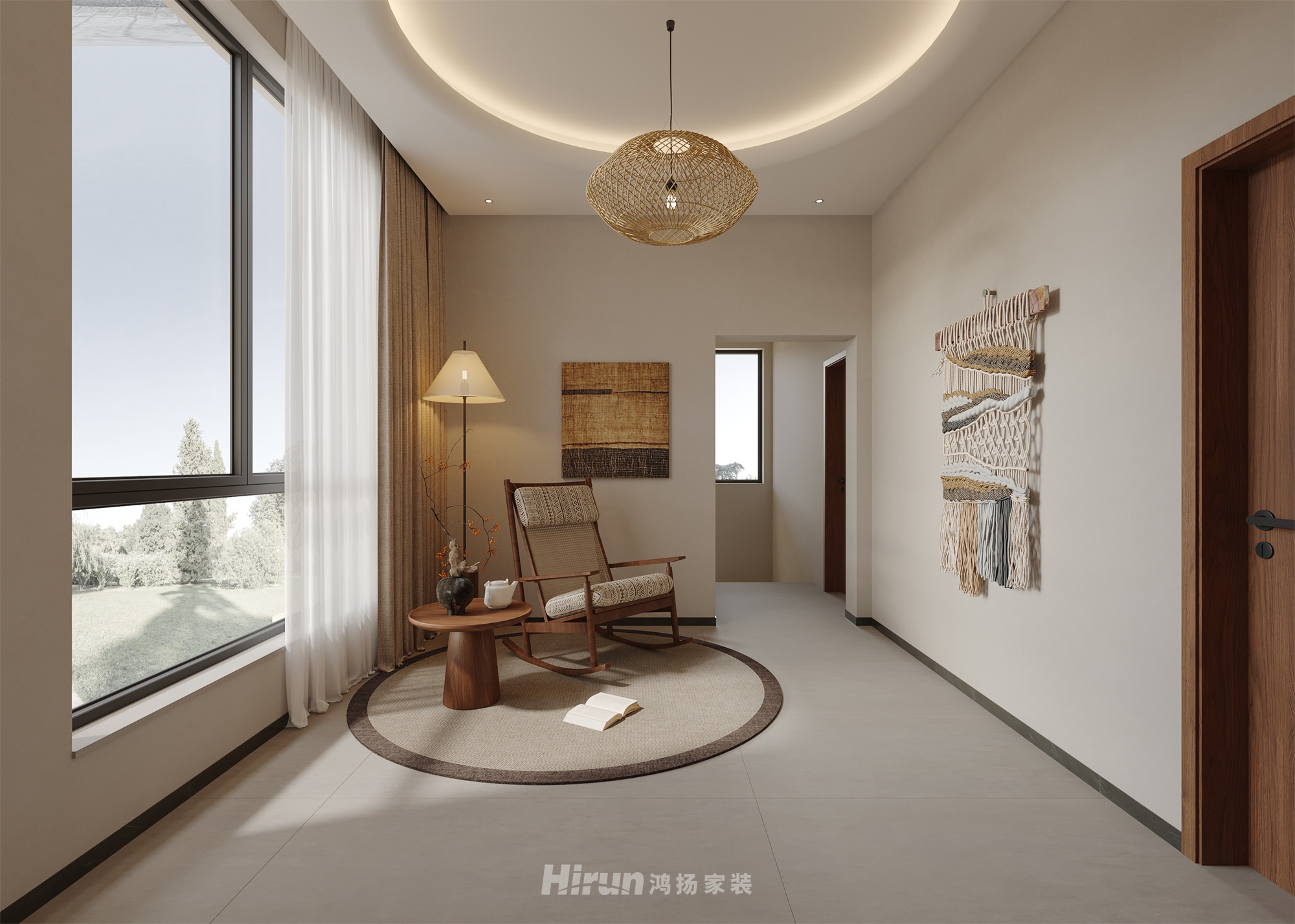 麻陽自建房406㎡復古風潮別墅 裝修案例效果圖-4