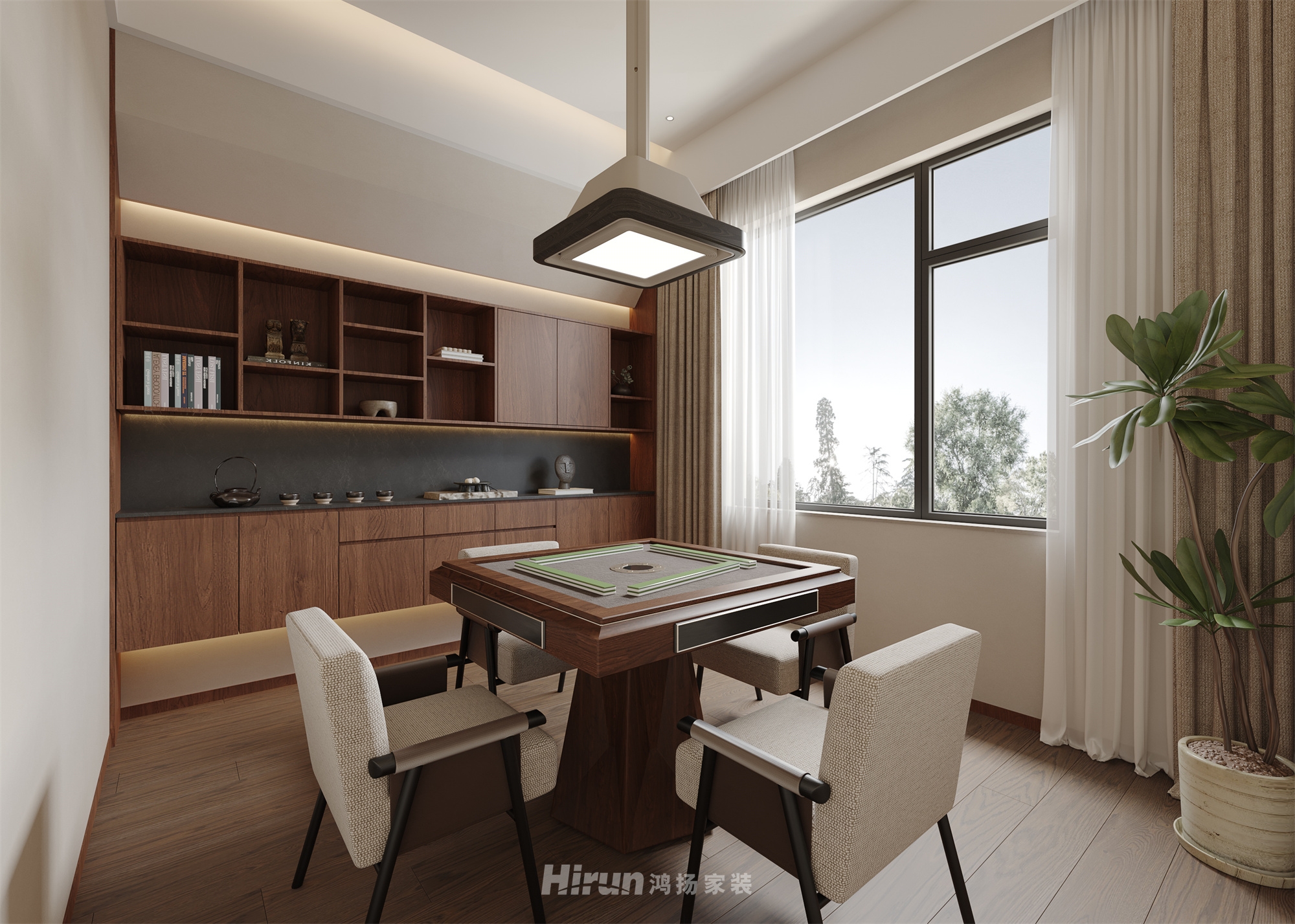 麻陽自建房406㎡復古風潮別墅 裝修案例效果圖-9