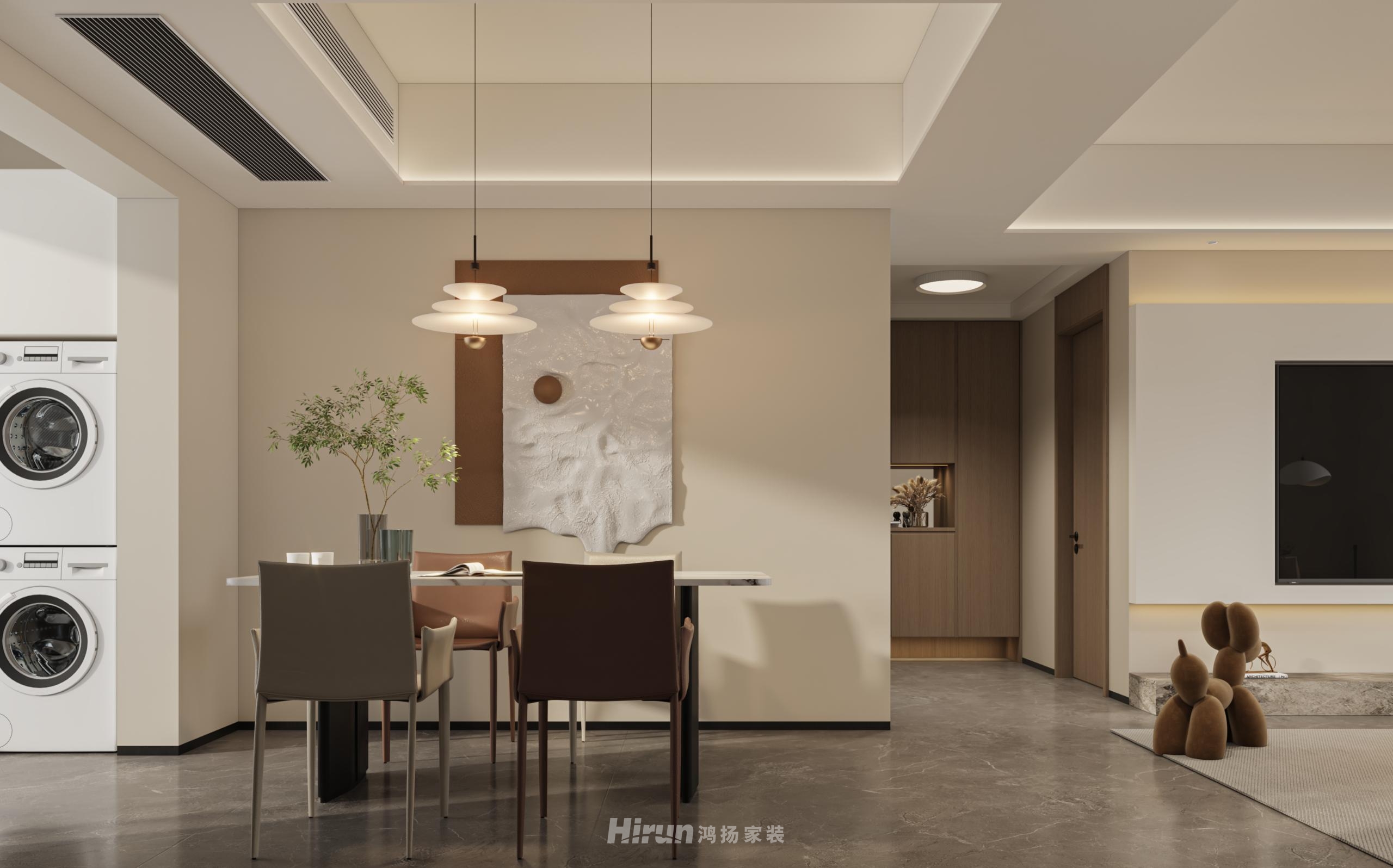 龍湖春江天曜170㎡雅致現代五居室 裝修案例效果圖-1