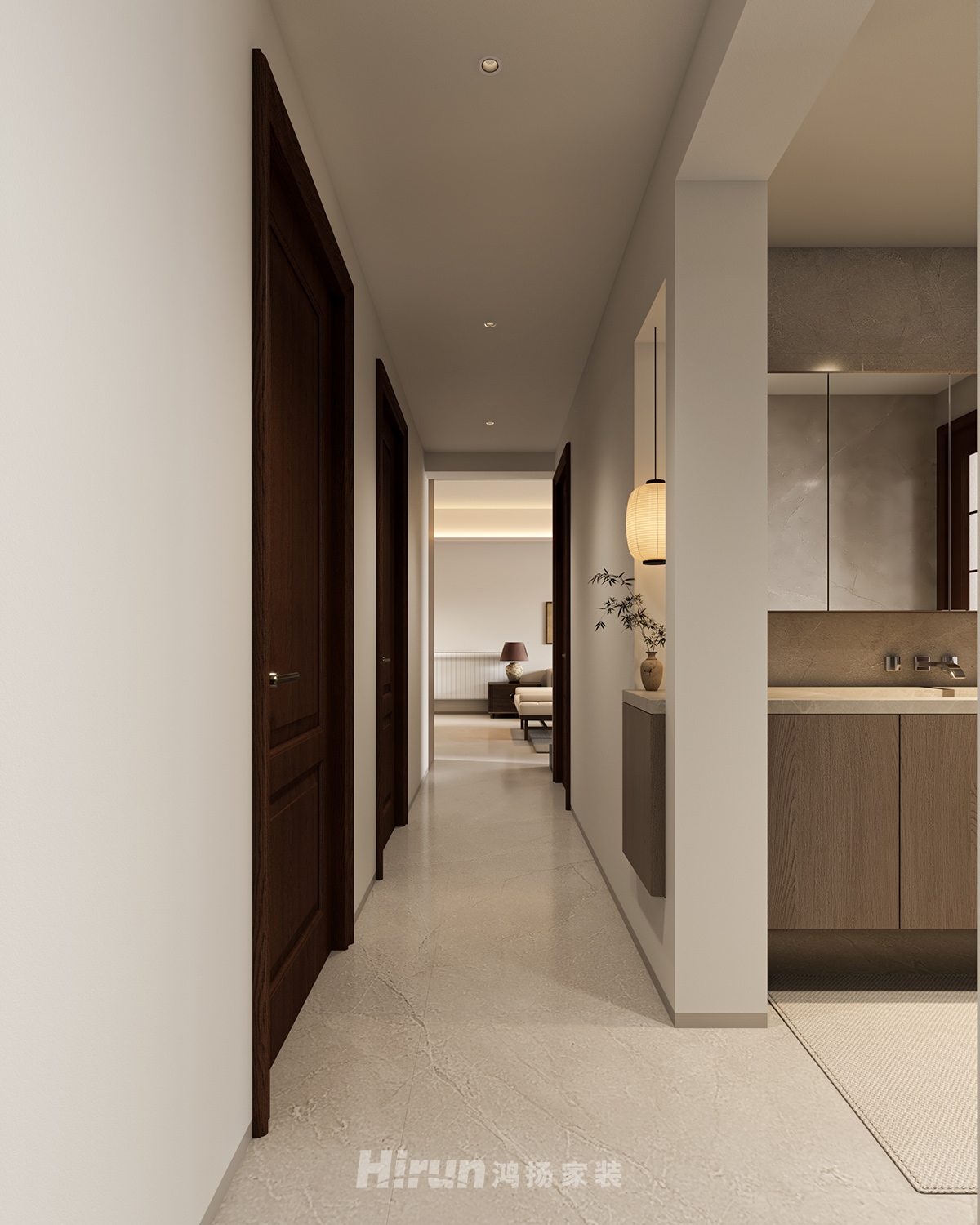 通泰梅嶺苑160㎡意境東方四居室 裝修案例效果圖-6