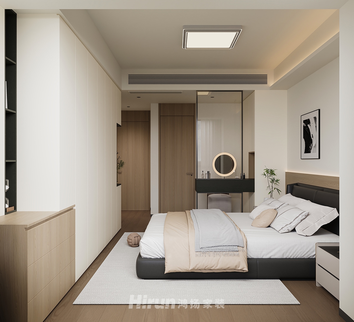 中海寰宇天下131㎡北歐之光四居室 裝修案例效果圖-5