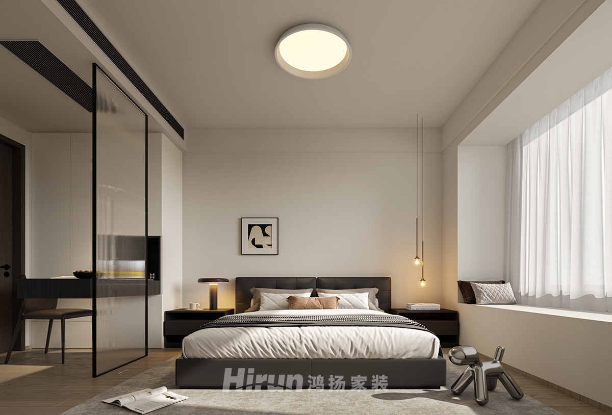 中海寰宇天下141㎡北歐之光四居室 裝修案例效果圖-4