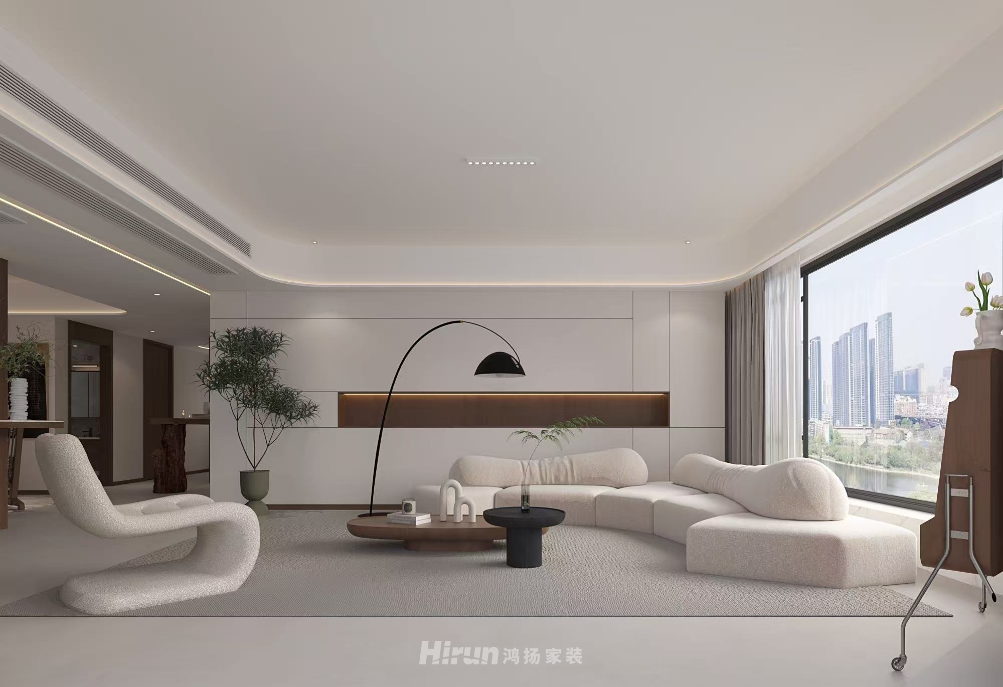 柳湖壹號院167㎡復古風潮四居室 裝修案例效果圖-10