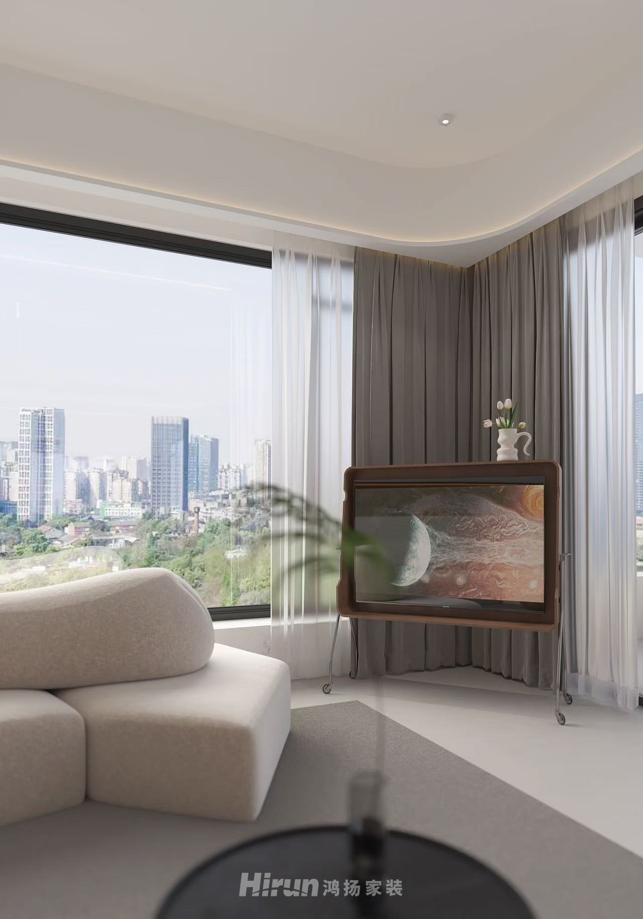 柳湖壹號院167㎡復古風潮四居室 裝修案例效果圖-11