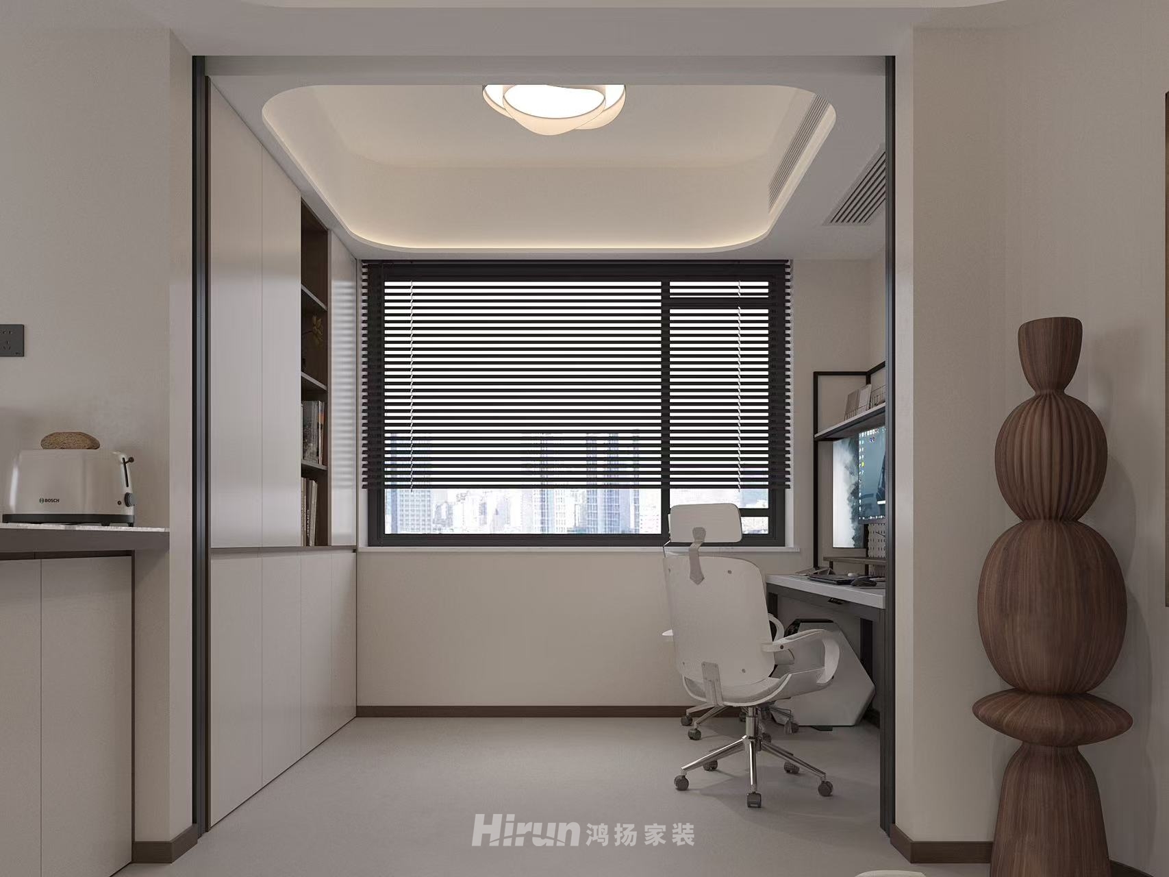 柳湖壹號院167㎡復古風潮四居室 裝修案例效果圖-8