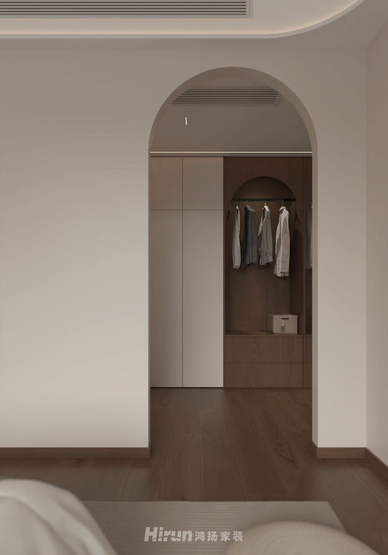 柳湖壹號院167㎡復古風潮四居室 裝修案例效果圖-2