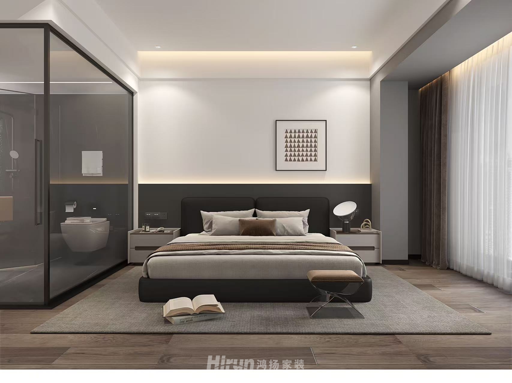 善建人家130㎡意境東方四居室 裝修案例效果圖-4