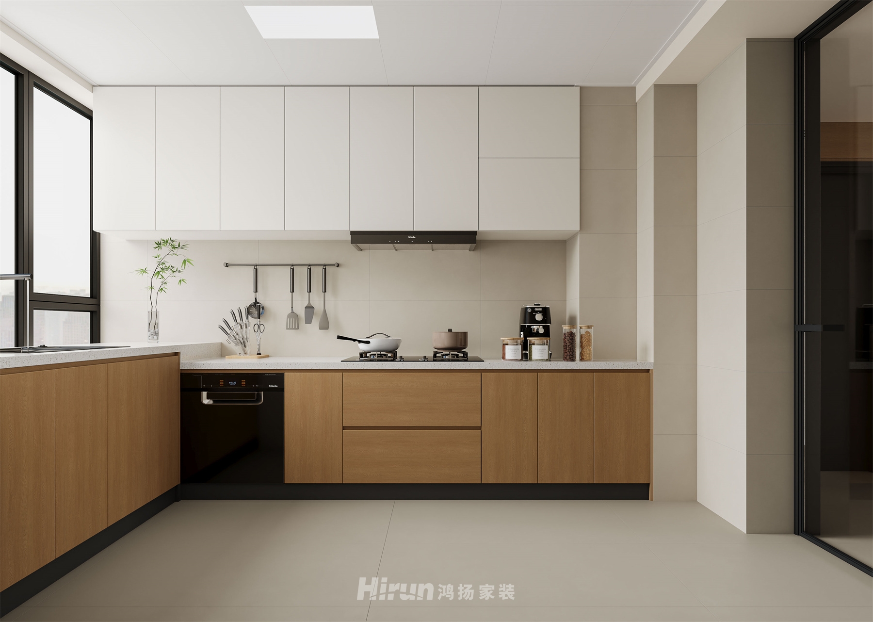 三一翡翠灣120㎡北歐之光三居室 裝修案例效果圖-3