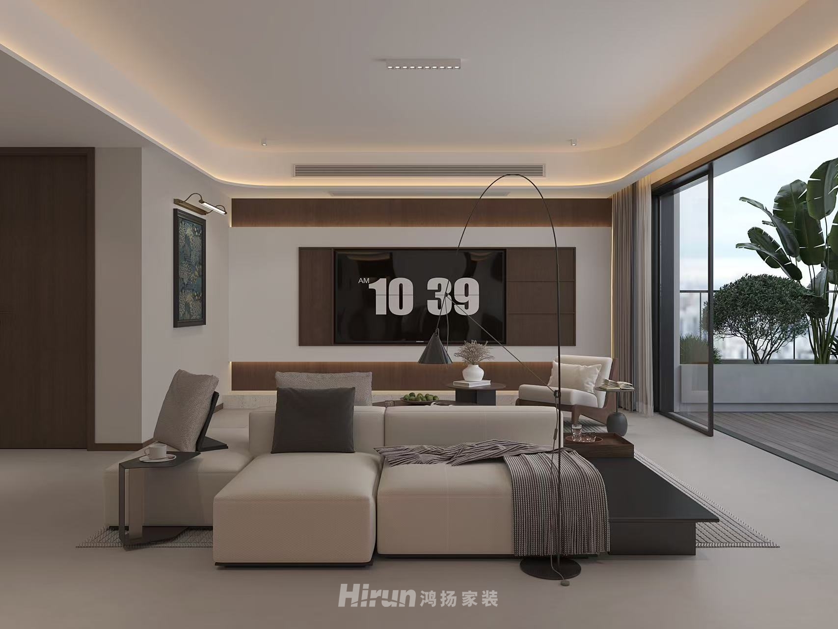 匯景華府200㎡復(fù)古風(fēng)潮復(fù)式 裝修案例效果圖-4