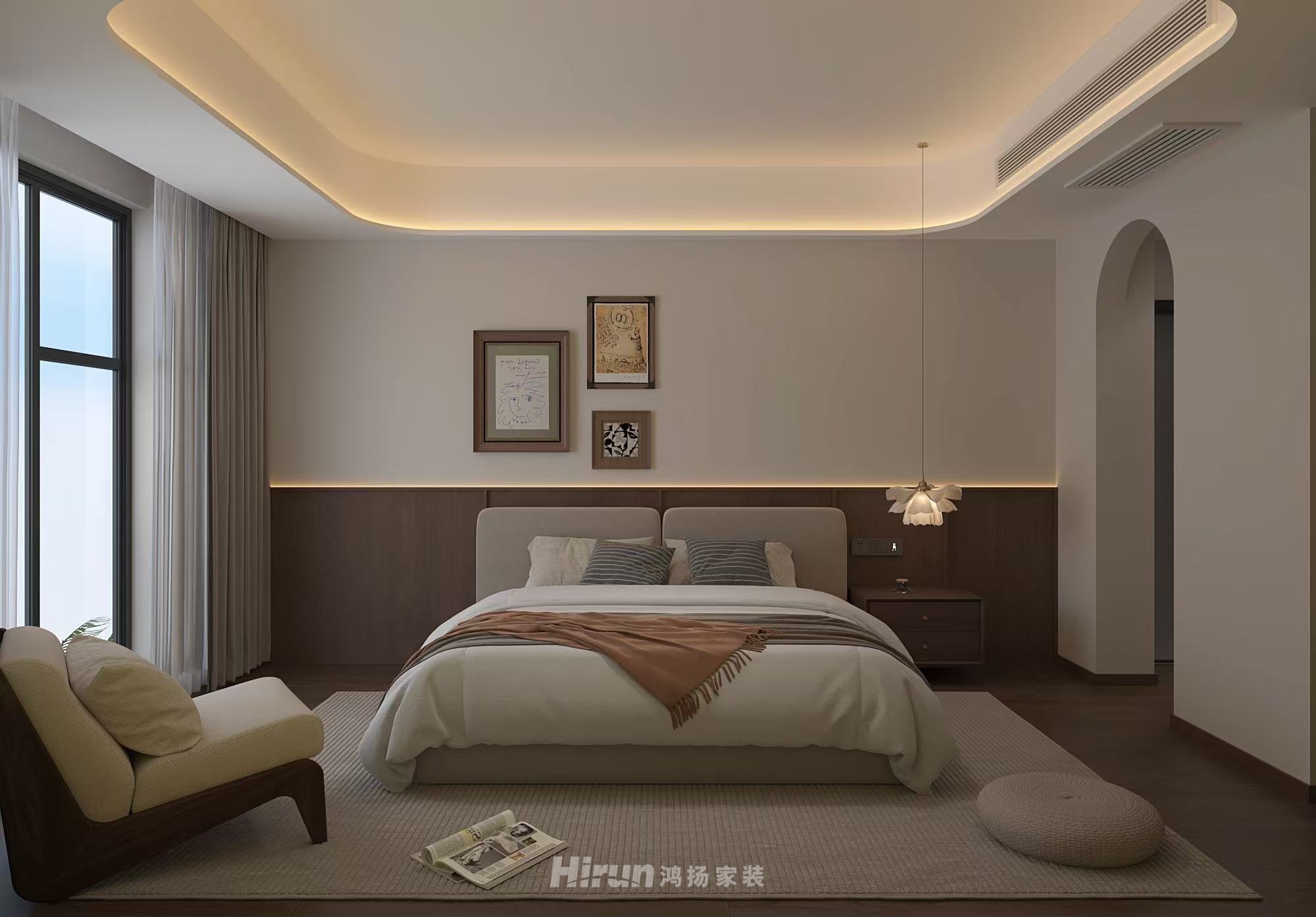 匯景華府200㎡復(fù)古風(fēng)潮復(fù)式 裝修案例效果圖-5