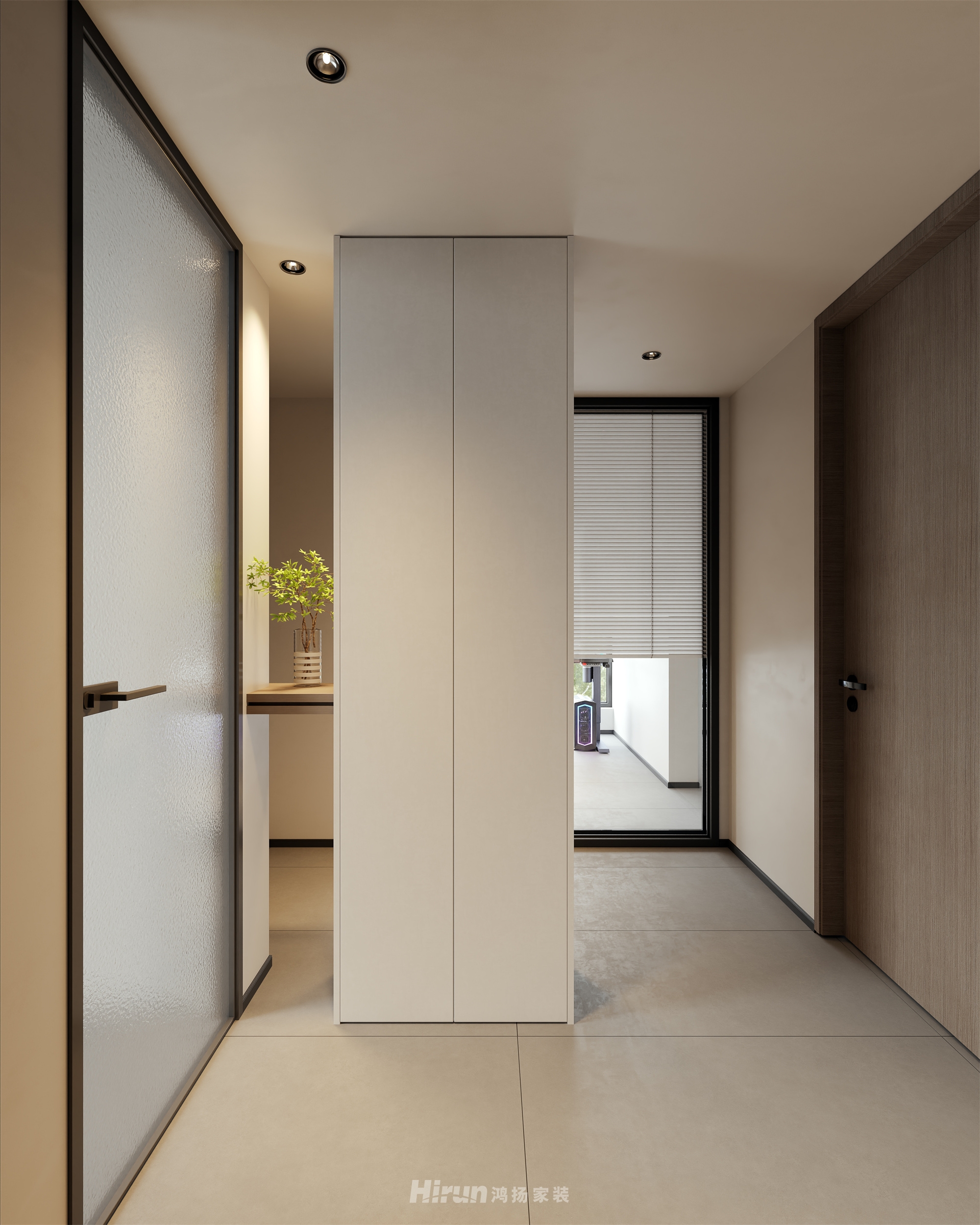 旭輝公元大觀125㎡雅致現代四居室 裝修案例效果圖-10