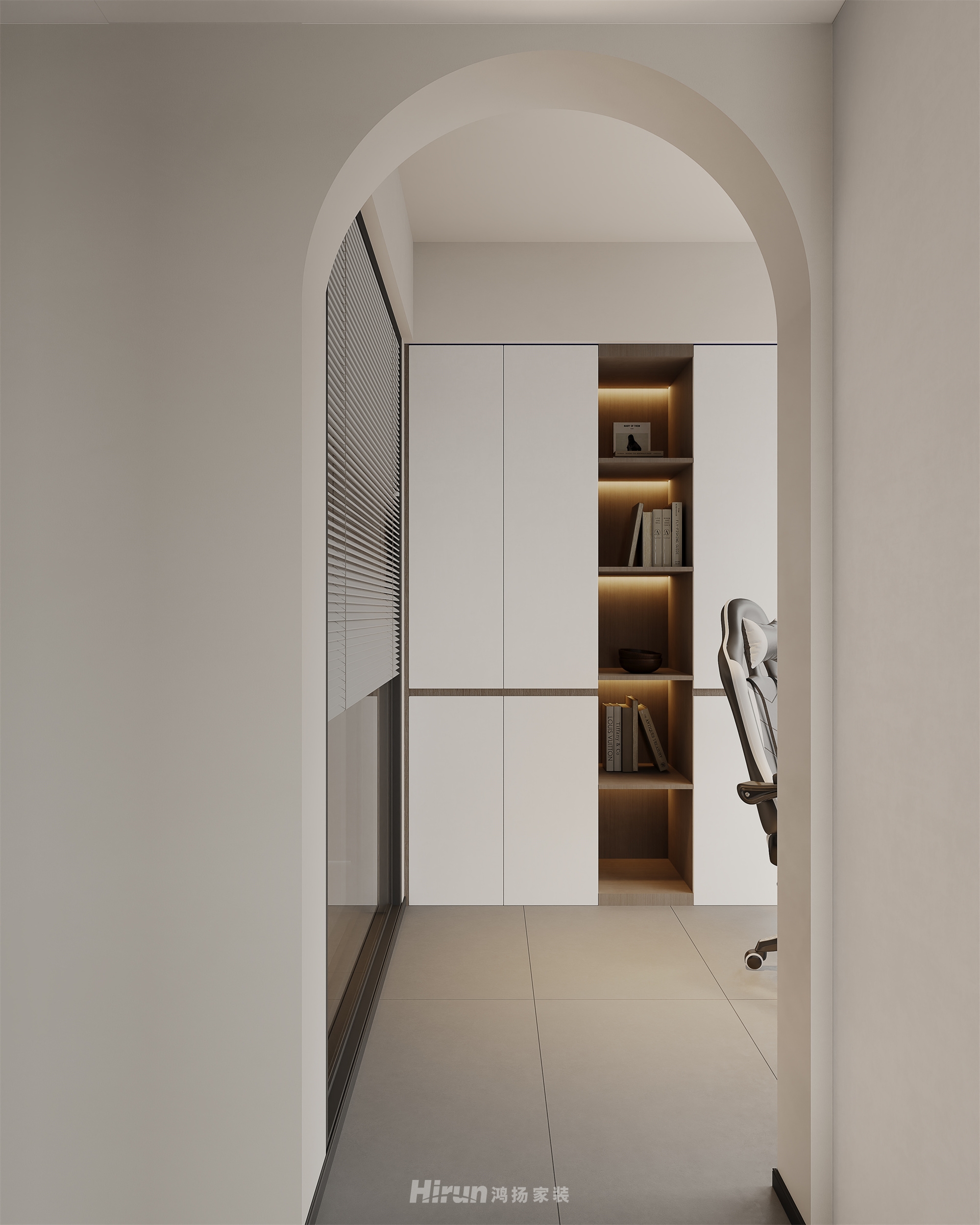 旭輝公元大觀125㎡雅致現代四居室 裝修案例效果圖-8