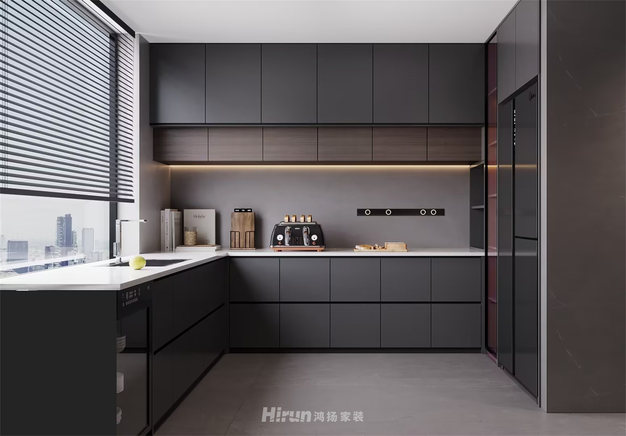 匯景甲三號院500㎡雅致現代復式 裝修案例效果圖-2