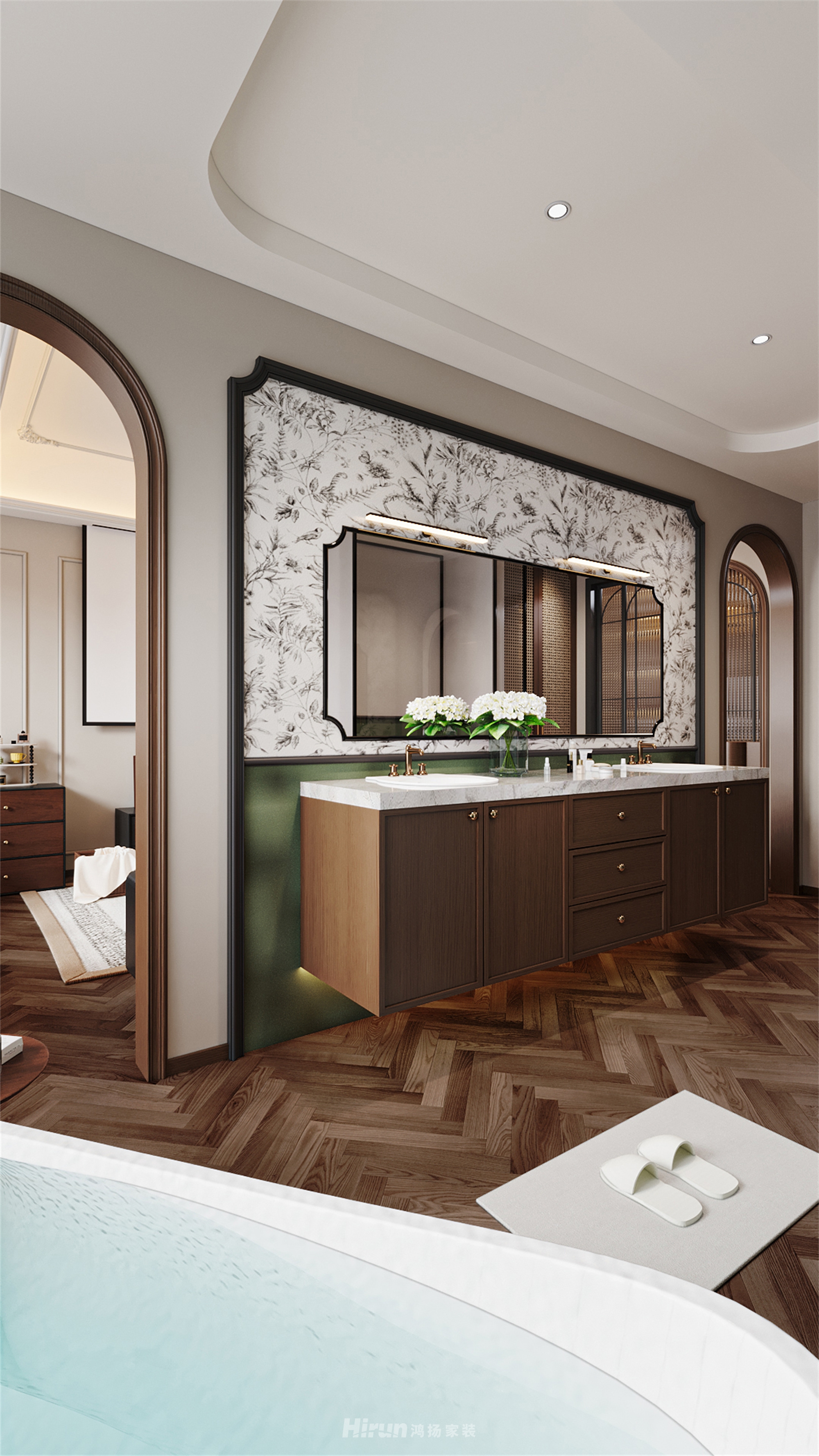 匯景甲三號院500㎡雅致現代復式 裝修案例效果圖-13