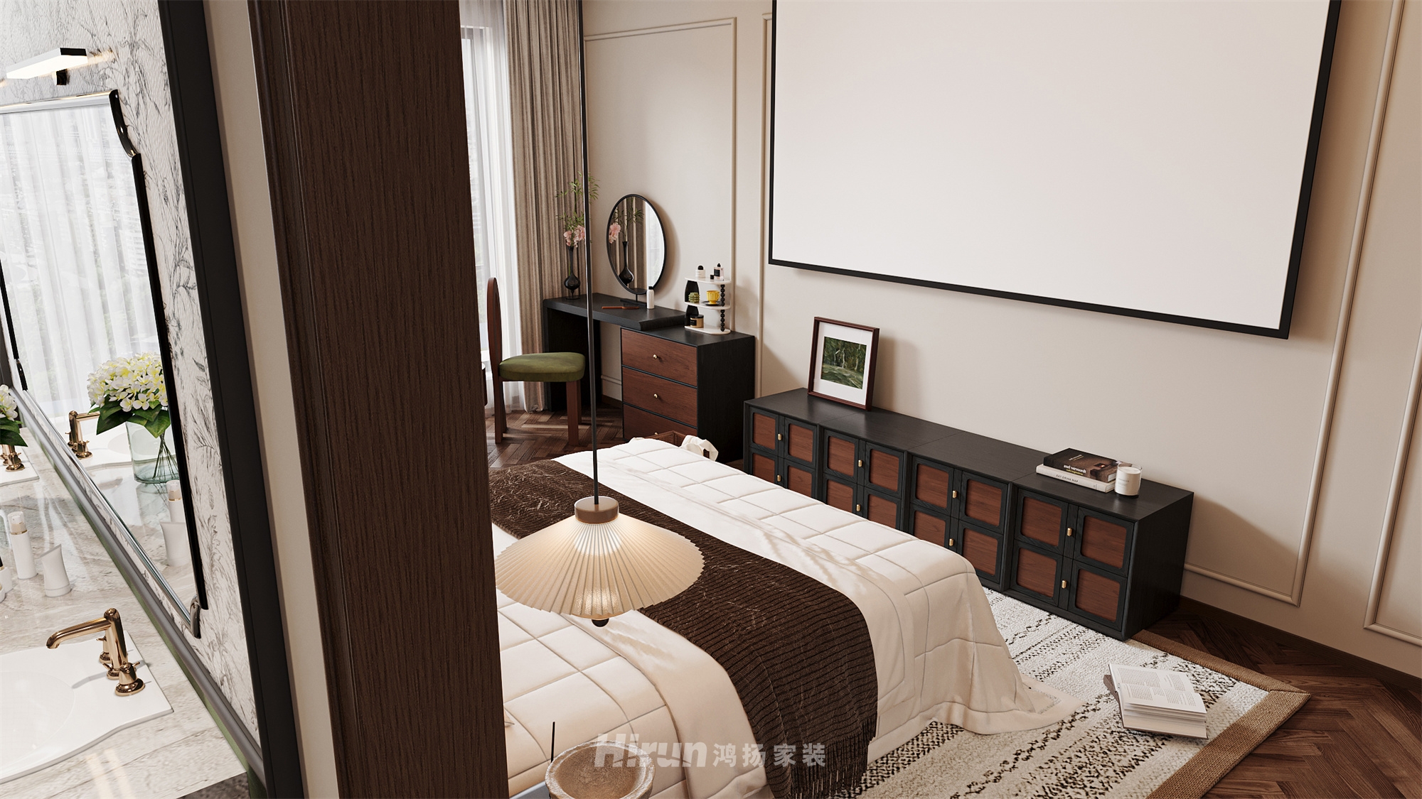 匯景甲三號院500㎡雅致現代復式 裝修案例效果圖-7