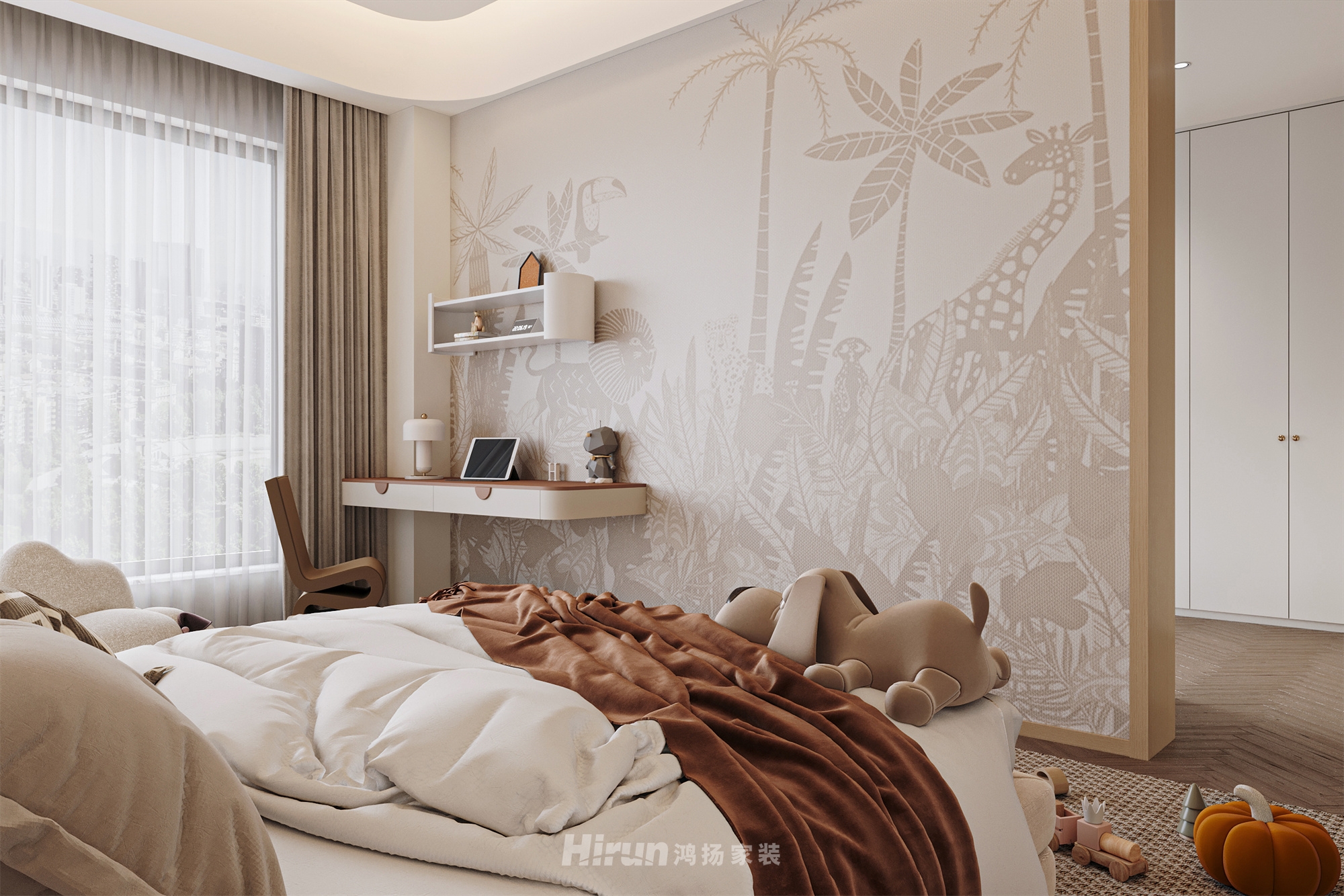 匯景甲三號院500㎡雅致現代復式 裝修案例效果圖-8