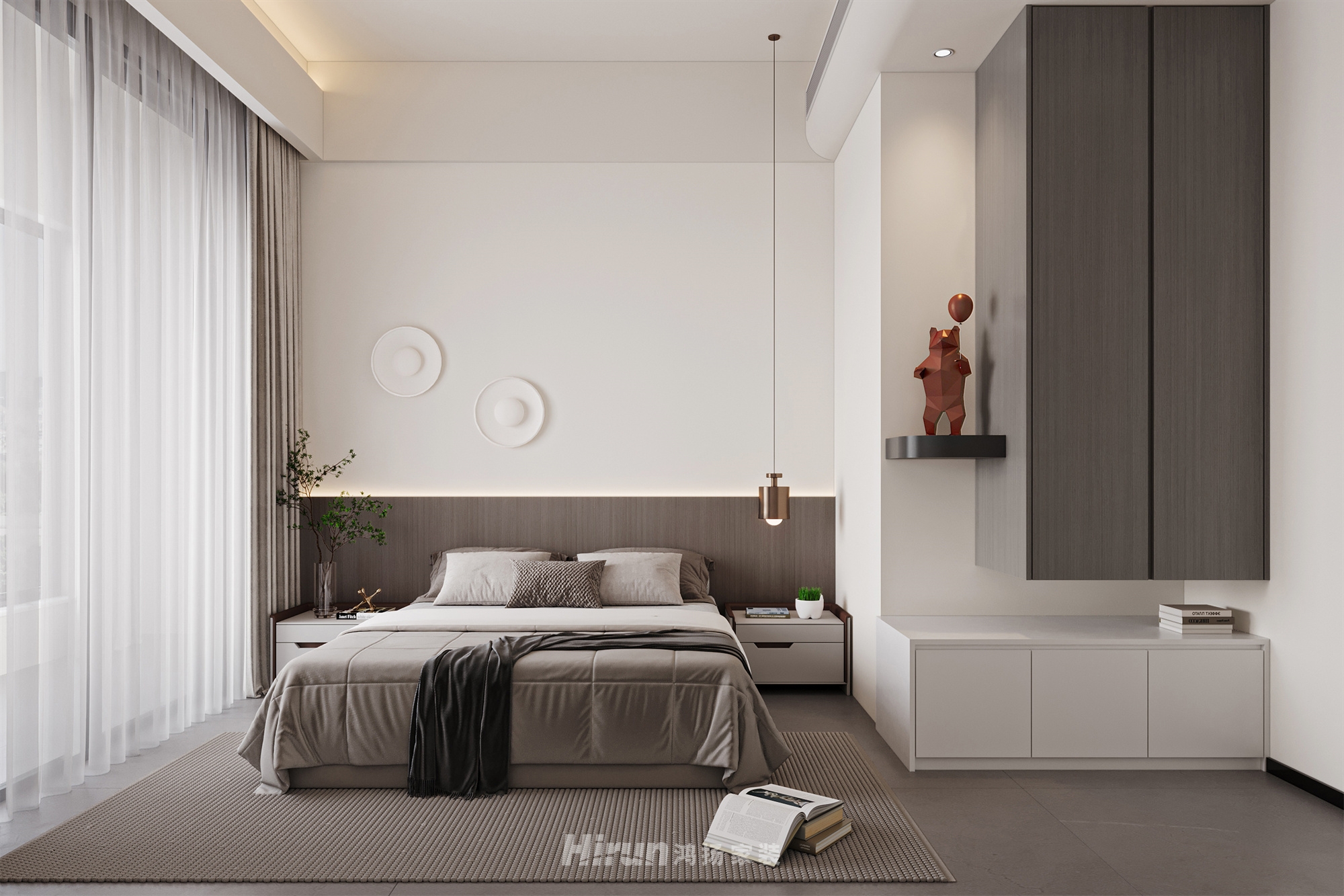 匯景甲三號院500㎡雅致現代復式 裝修案例效果圖-19