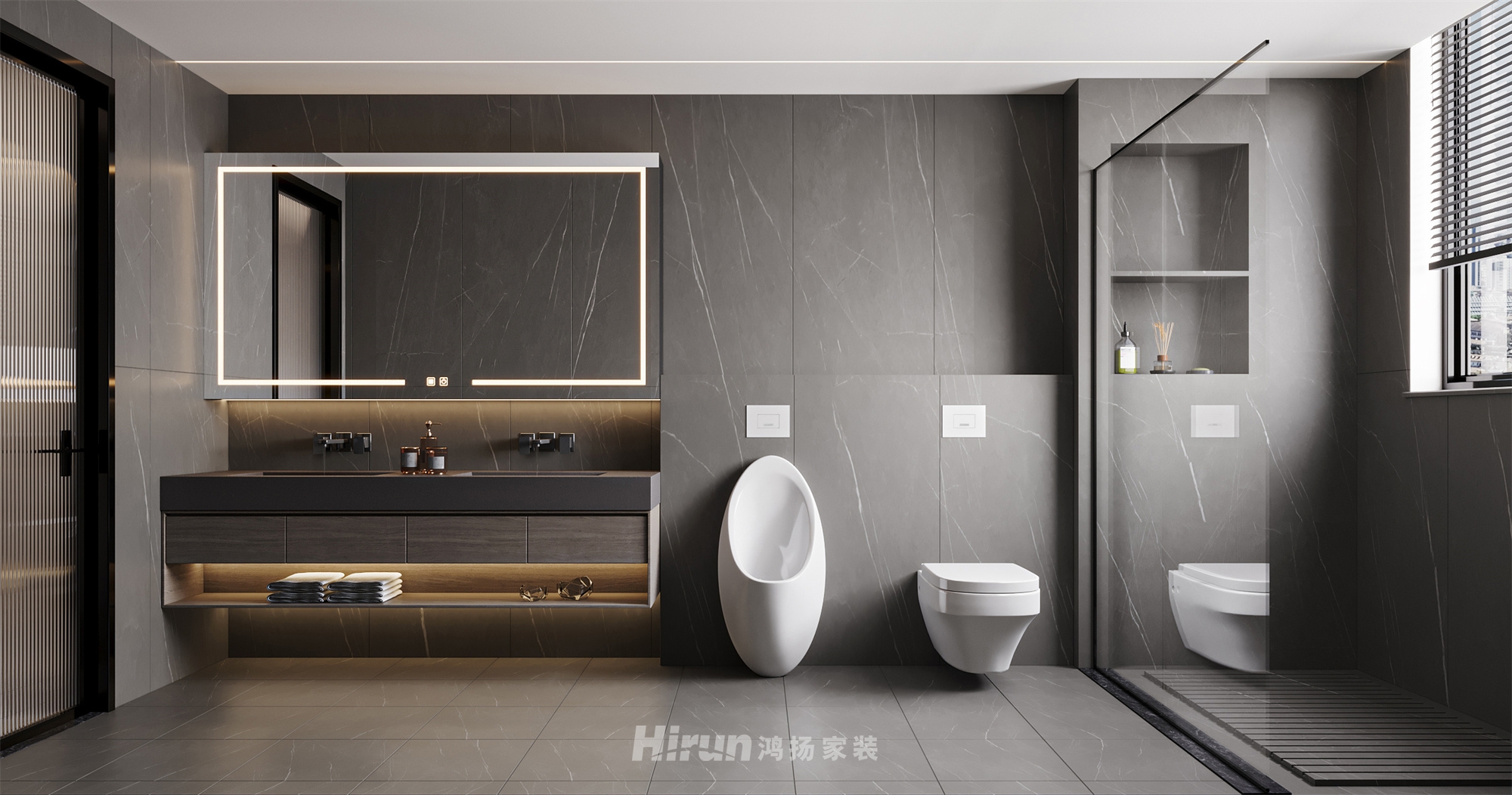 匯景甲三號院500㎡雅致現代復式 裝修案例效果圖-15