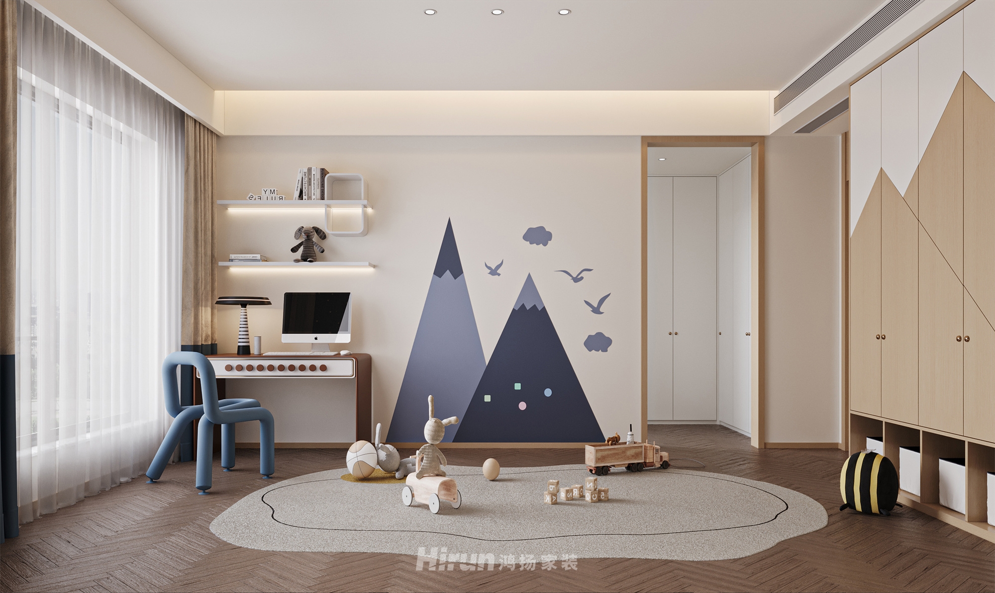 匯景甲三號院500㎡雅致現代復式 裝修案例效果圖-20