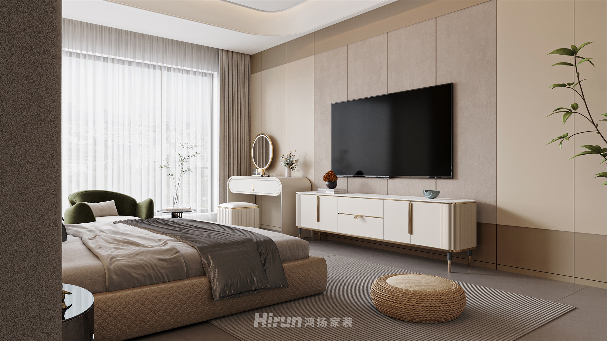 匯景甲三號院500㎡雅致現代復式 裝修案例效果圖-21