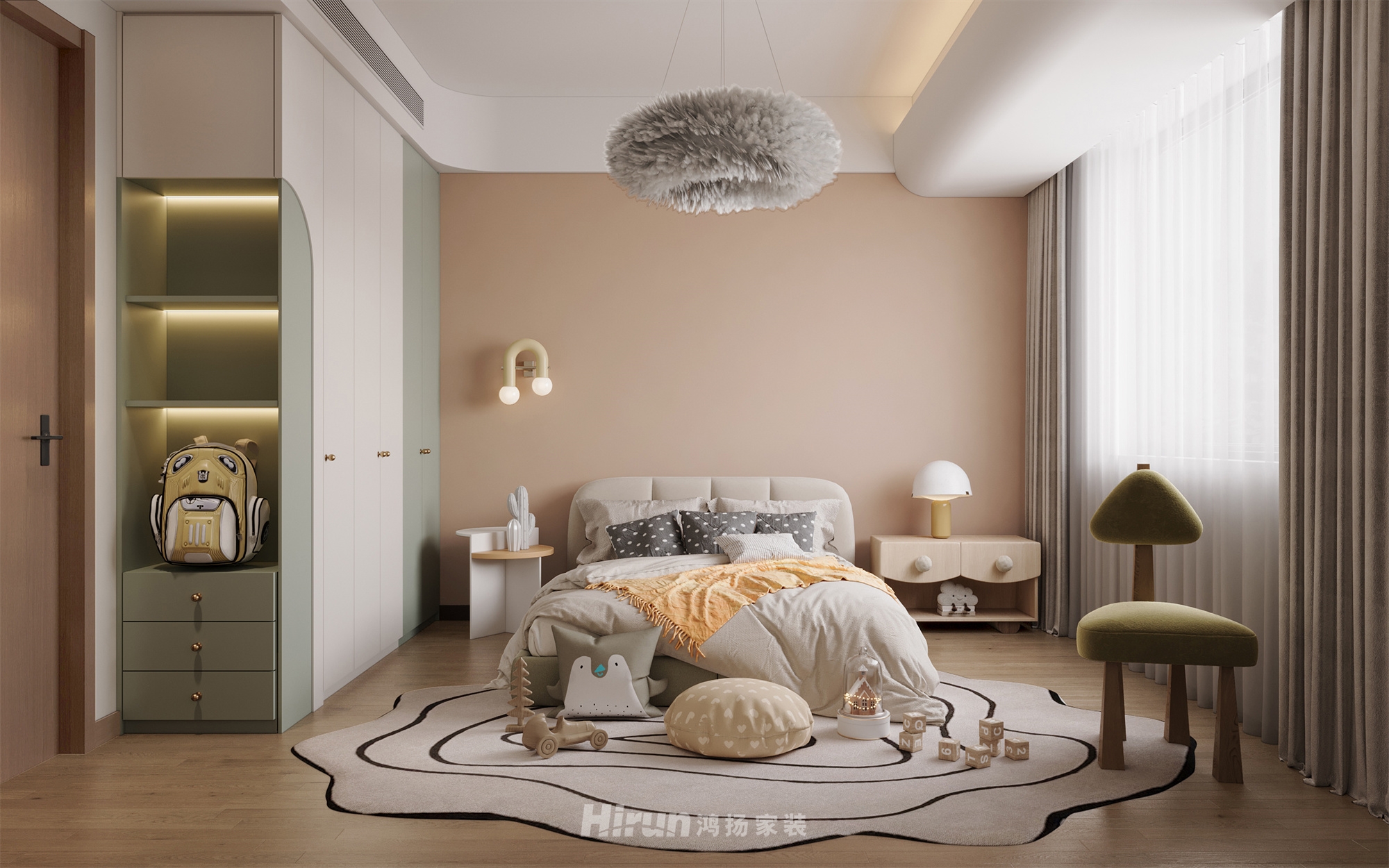 善建人家180㎡復古風潮四居室 裝修案例效果圖-9