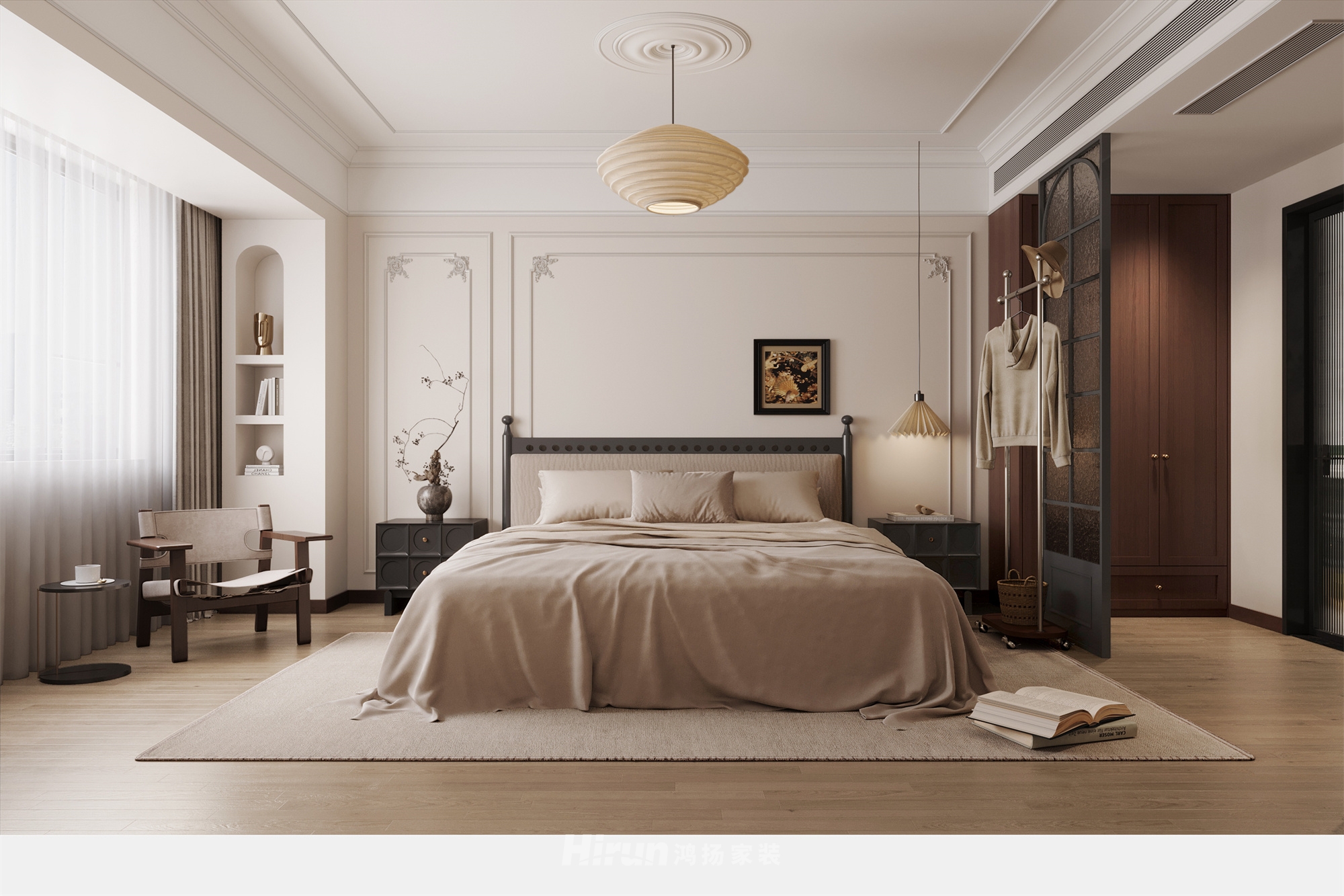 善建人家180㎡復古風潮四居室 裝修案例效果圖-10