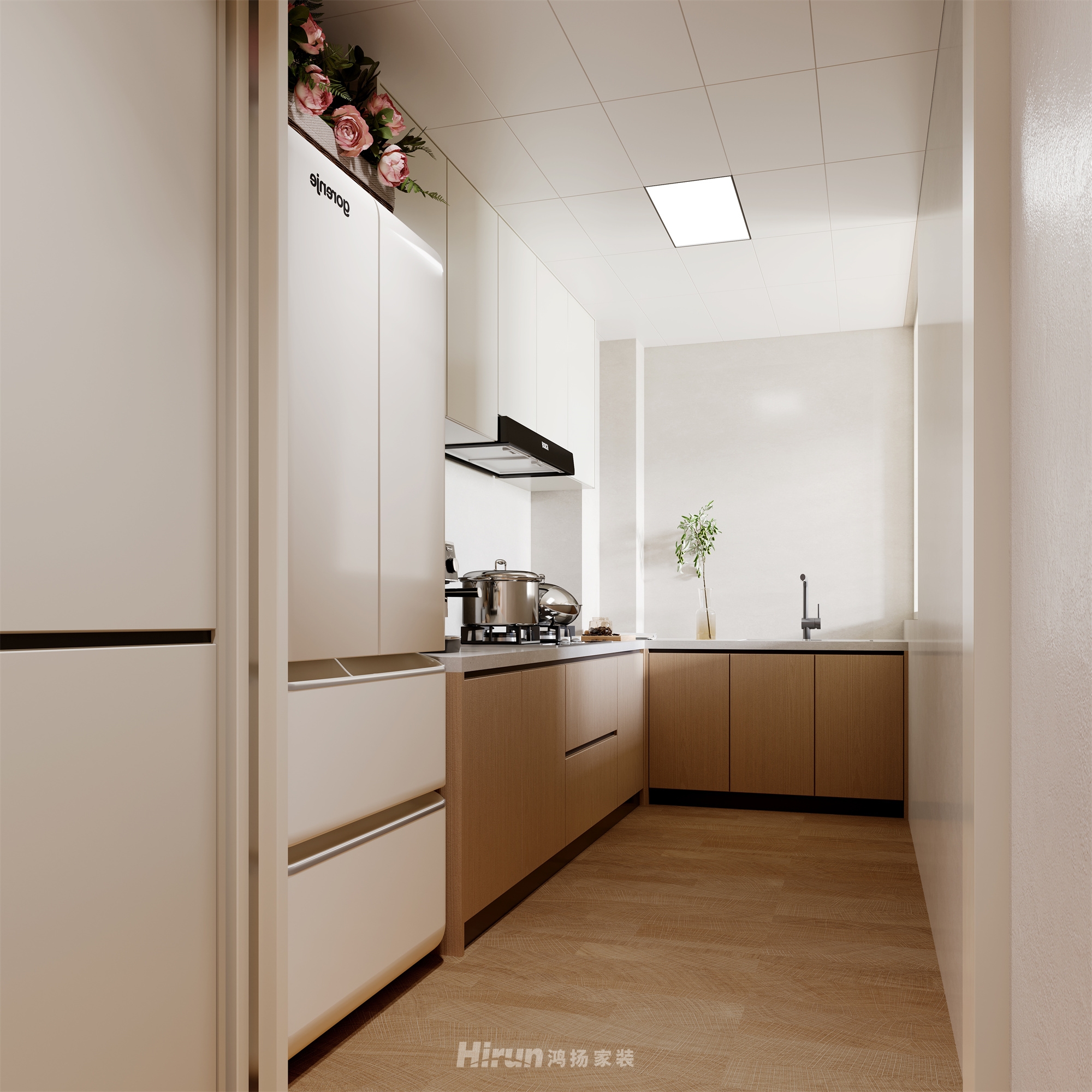 鼎豐金城里105㎡北歐之光三居室 裝修案例效果圖-6