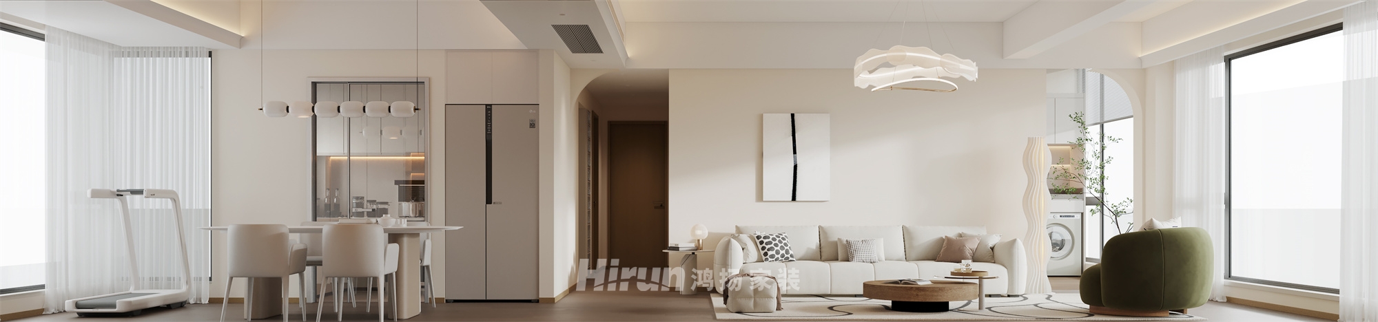 御城金色曉島140㎡優雅繽紛四居室 裝修案例效果圖-5