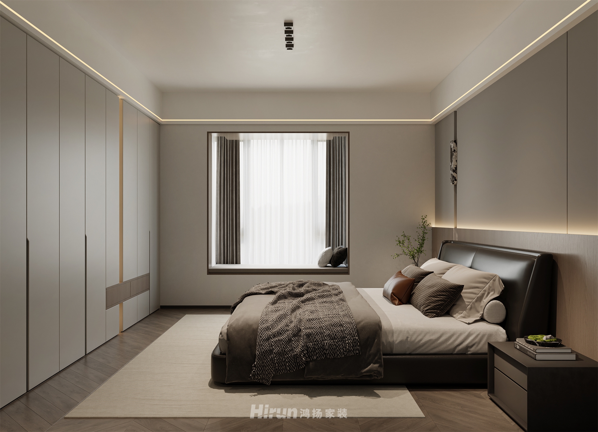 歐洲城180㎡新裝飾主義大平層 裝修案例效果圖-8