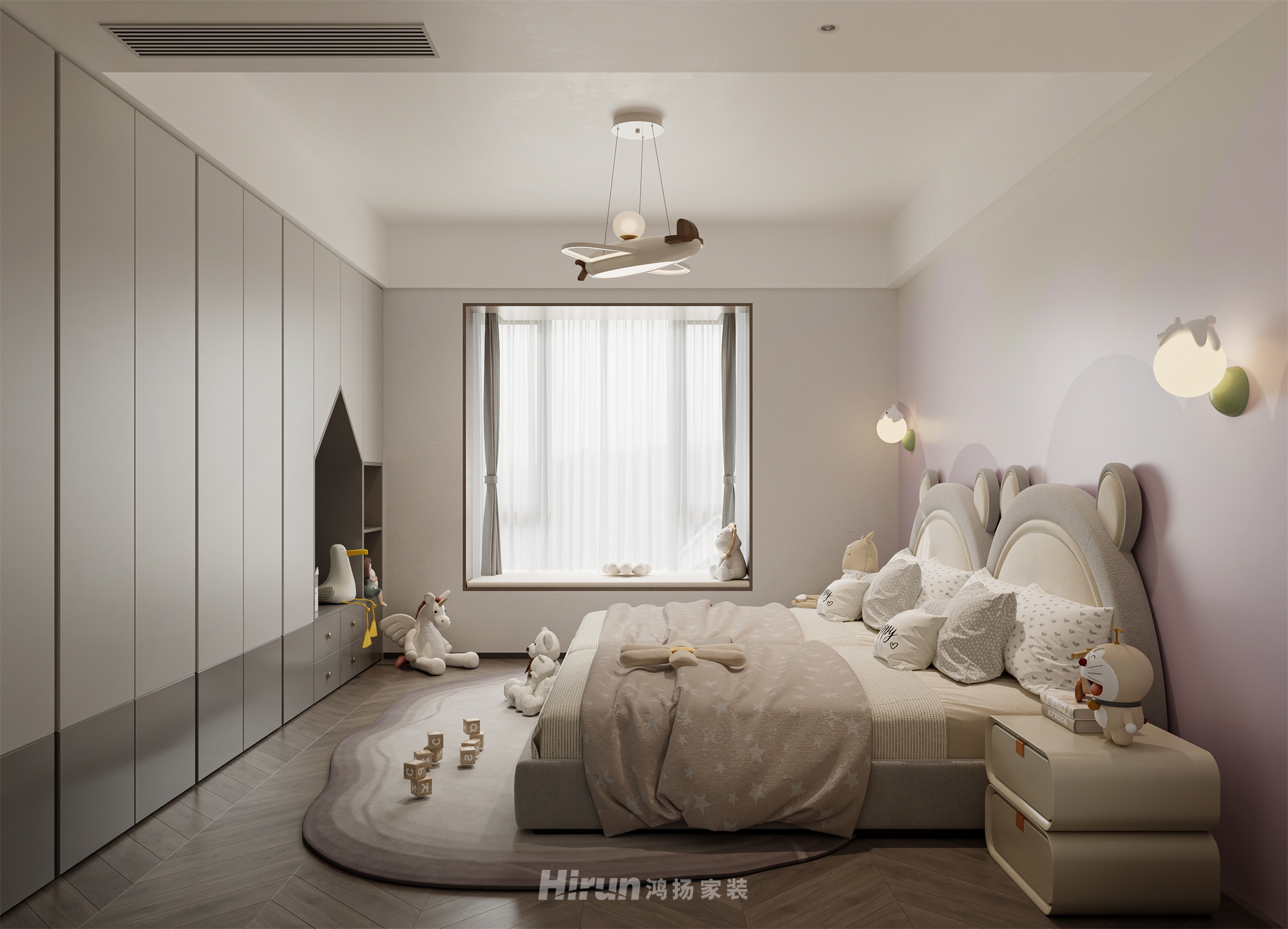 歐洲城180㎡新裝飾主義大平層 裝修案例效果圖-4