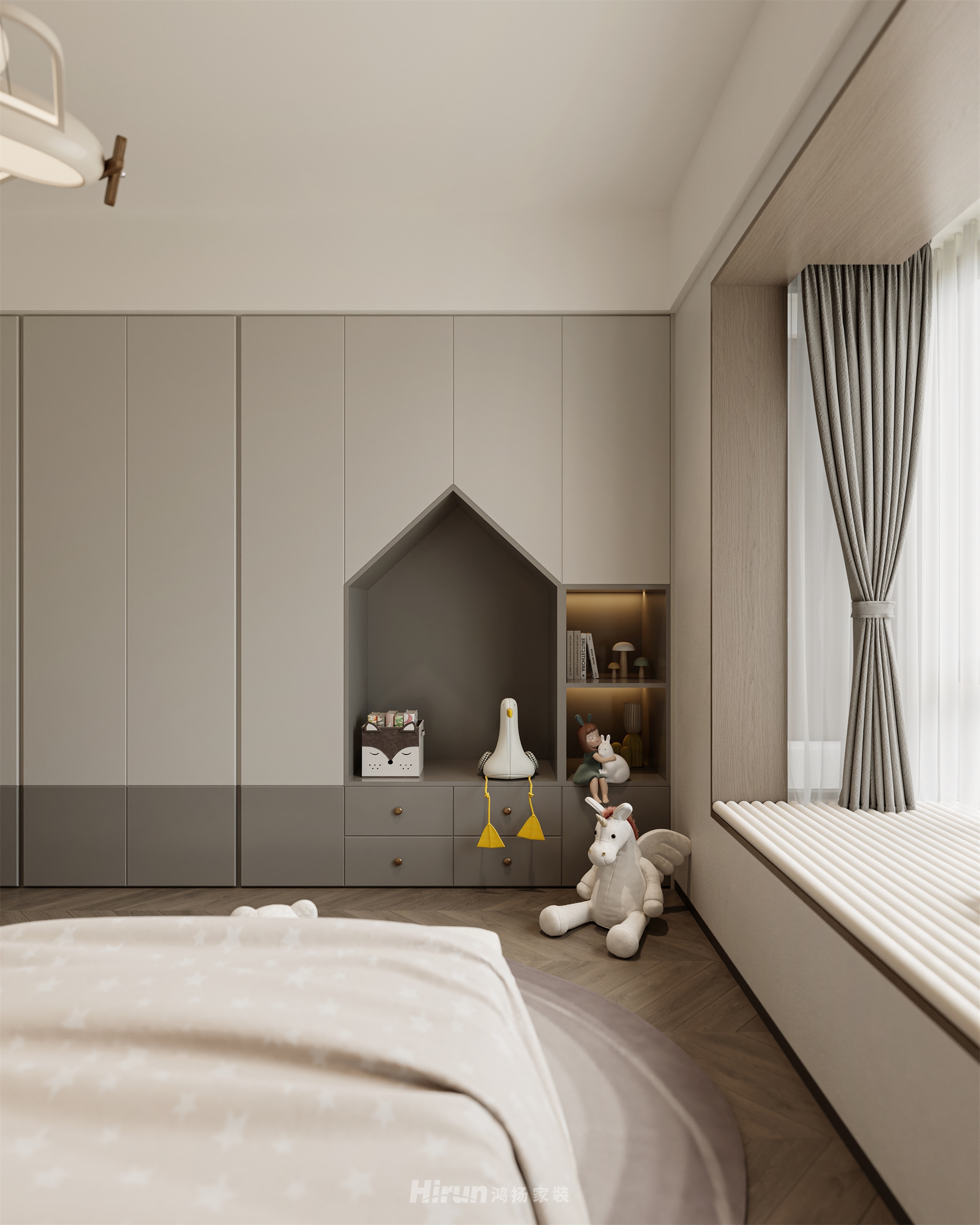 歐洲城180㎡新裝飾主義大平層 裝修案例效果圖-19