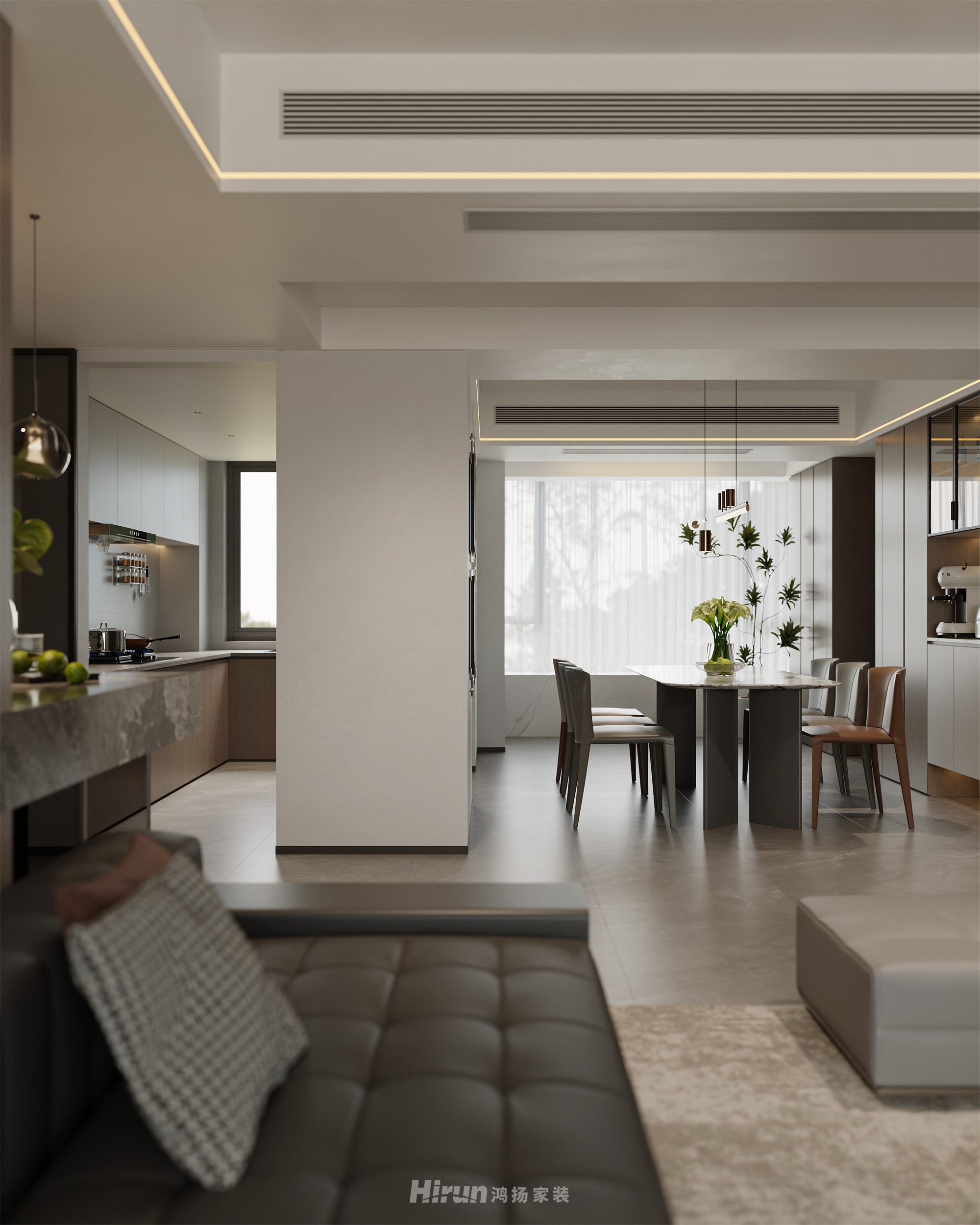 歐洲城180㎡新裝飾主義大平層 裝修案例效果圖-14